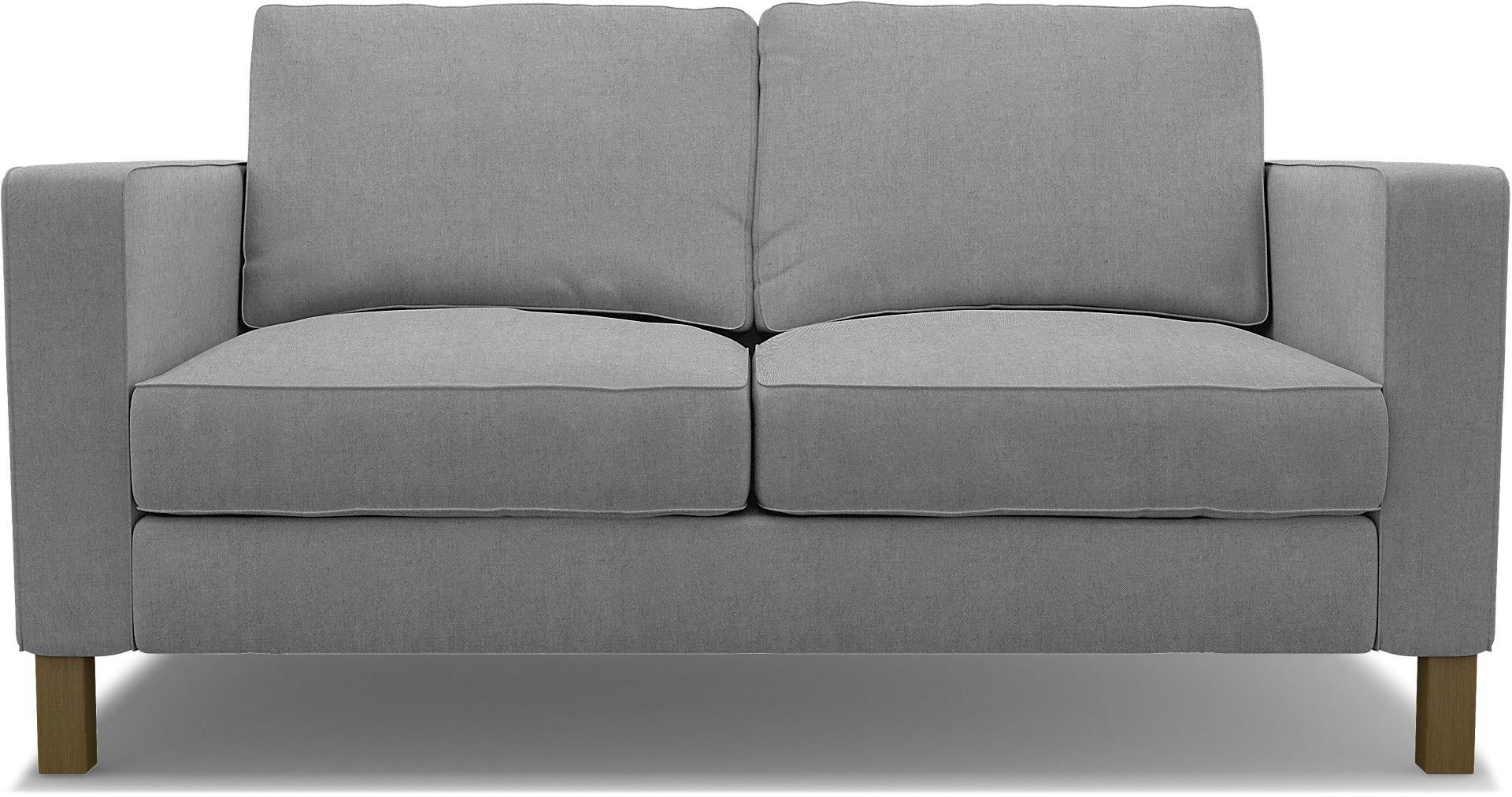 IKEA - Karlstad 2 Seater Sofa Cover, Graphite, Linen - Bemz