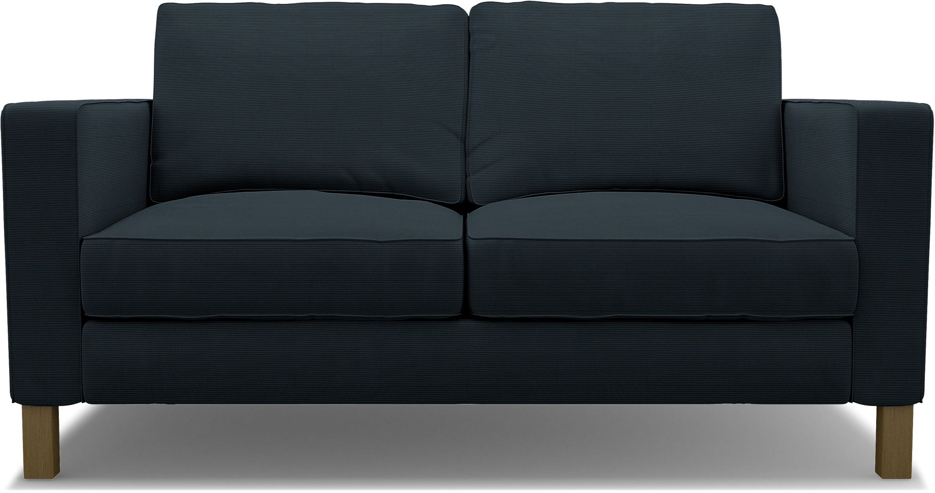 IKEA - Karlstad 2 Seater Sofa Cover, Orion Blue, Corduroy - Bemz