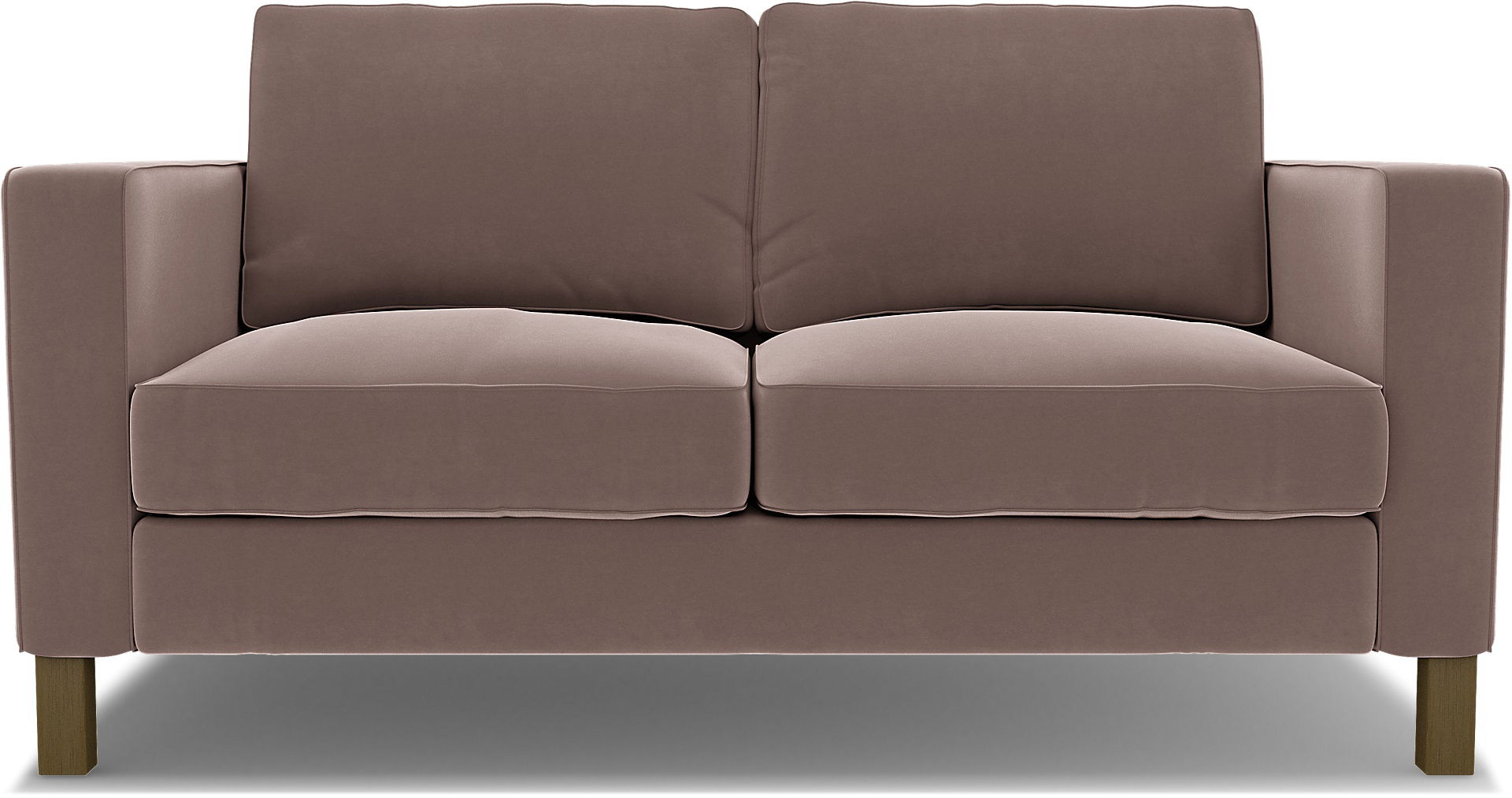 IKEA - Karlstad 2 Seater Sofa Cover, Lavender, Velvet - Bemz