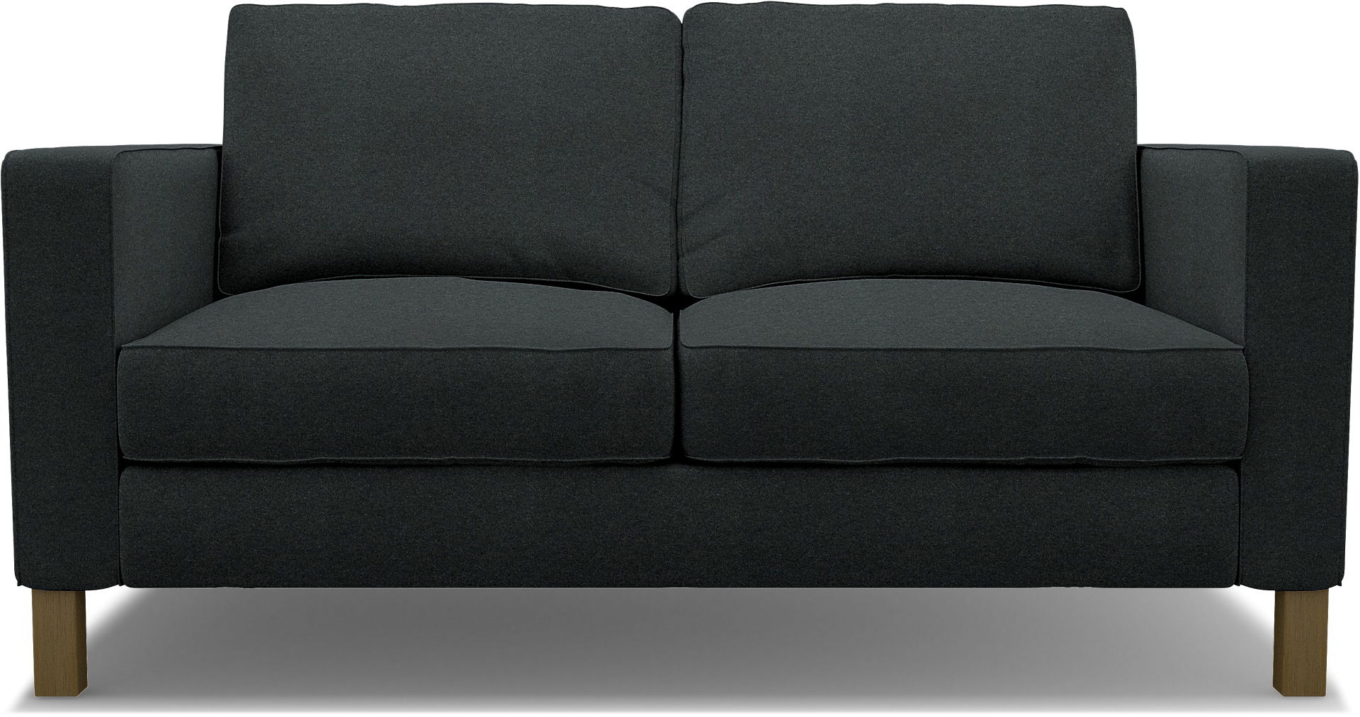 IKEA - Karlstad 2 Seater Sofa Cover, Stone, Wool - Bemz