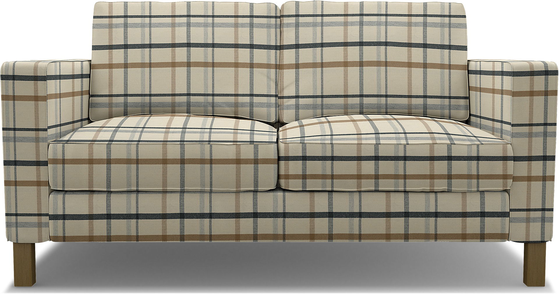 IKEA - Karlstad 2 Seater Sofa Cover, Fawn Brown, Wool - Bemz