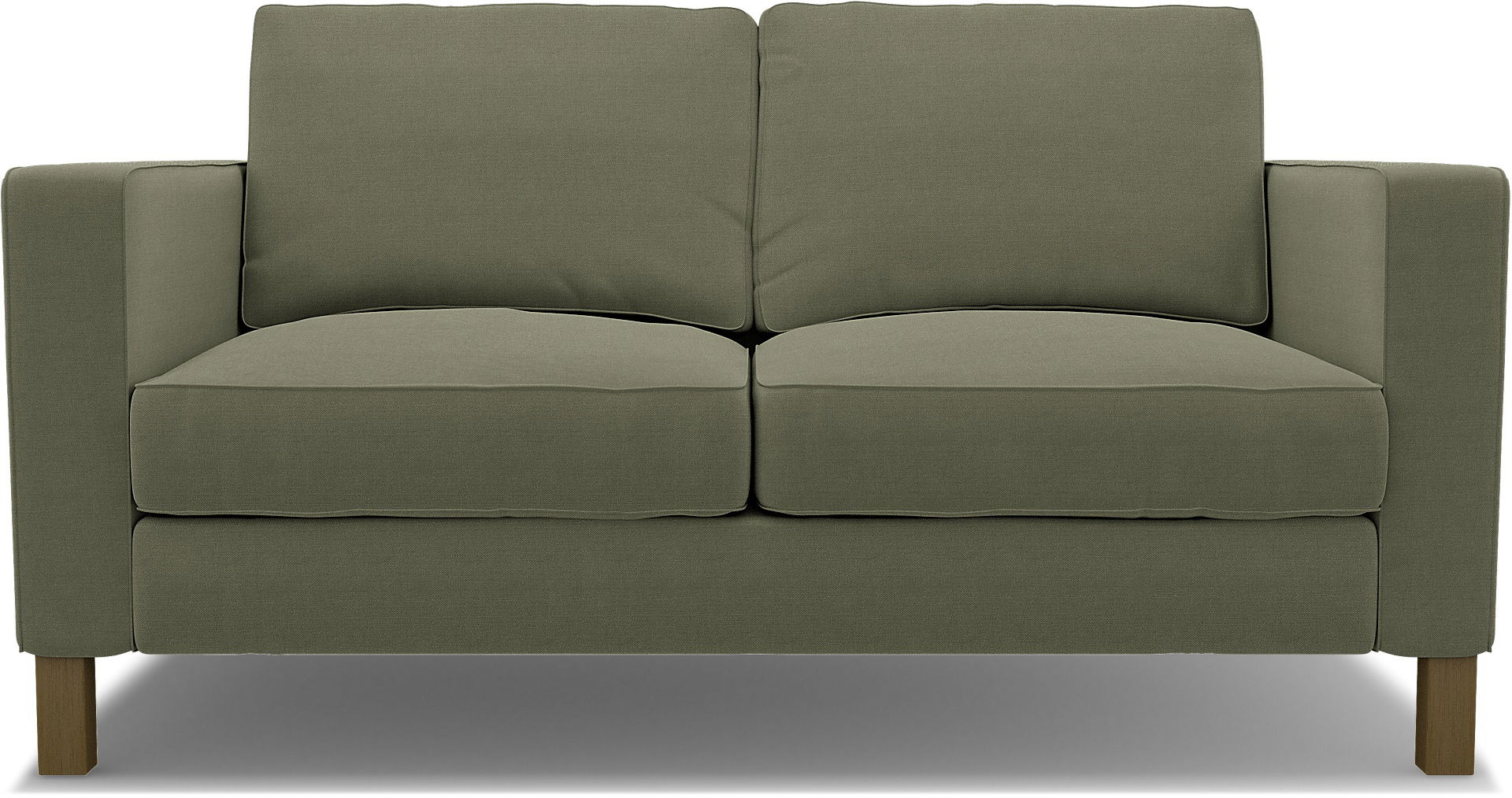 IKEA - Karlstad 2 Seater Sofa Cover, Sage, Linen - Bemz