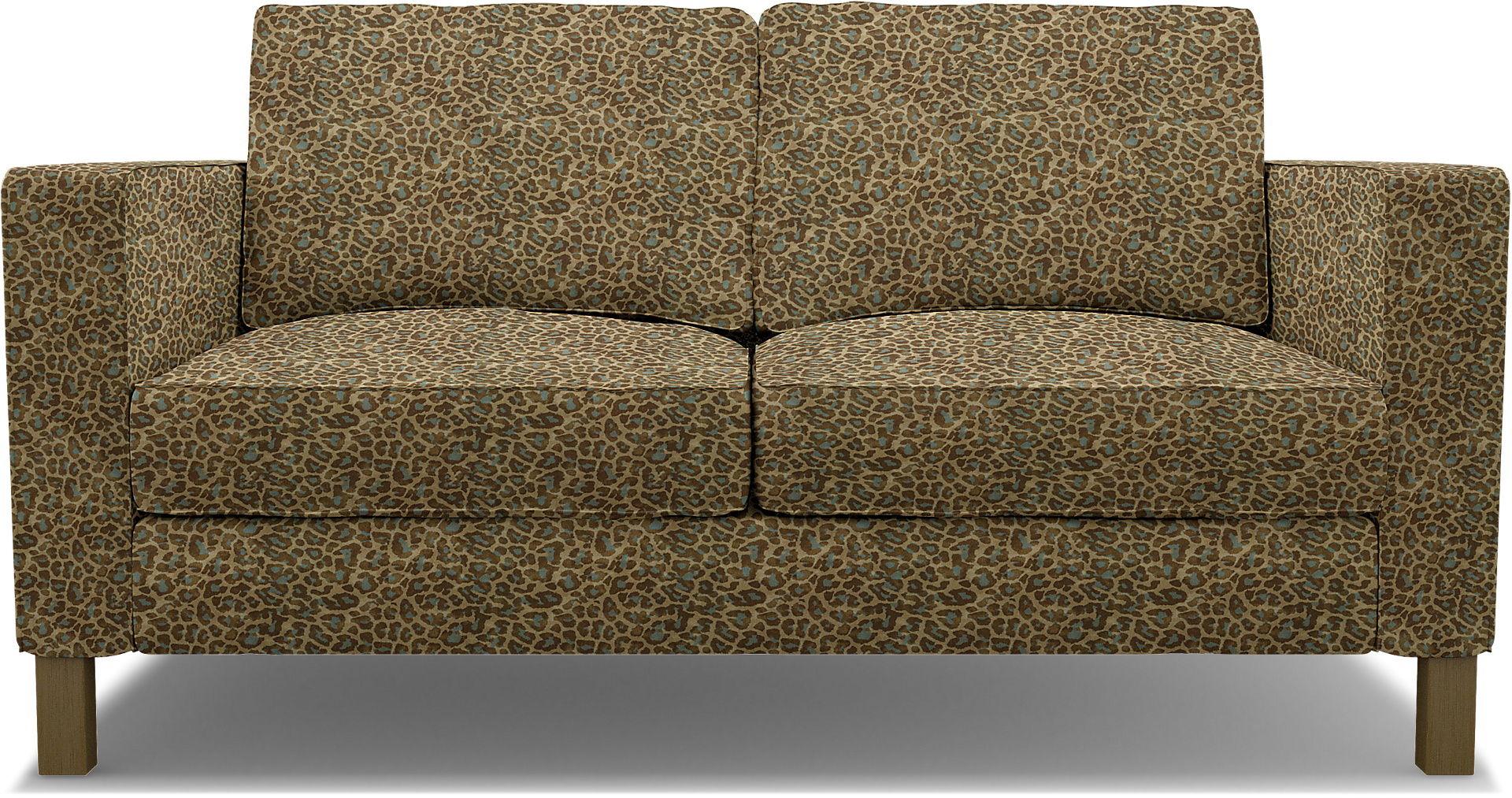 IKEA - Karlstad 2 Seater Sofa Cover, Blue Leo, BEMZ NATURE'S PALETTE COLLECTION - Bemz