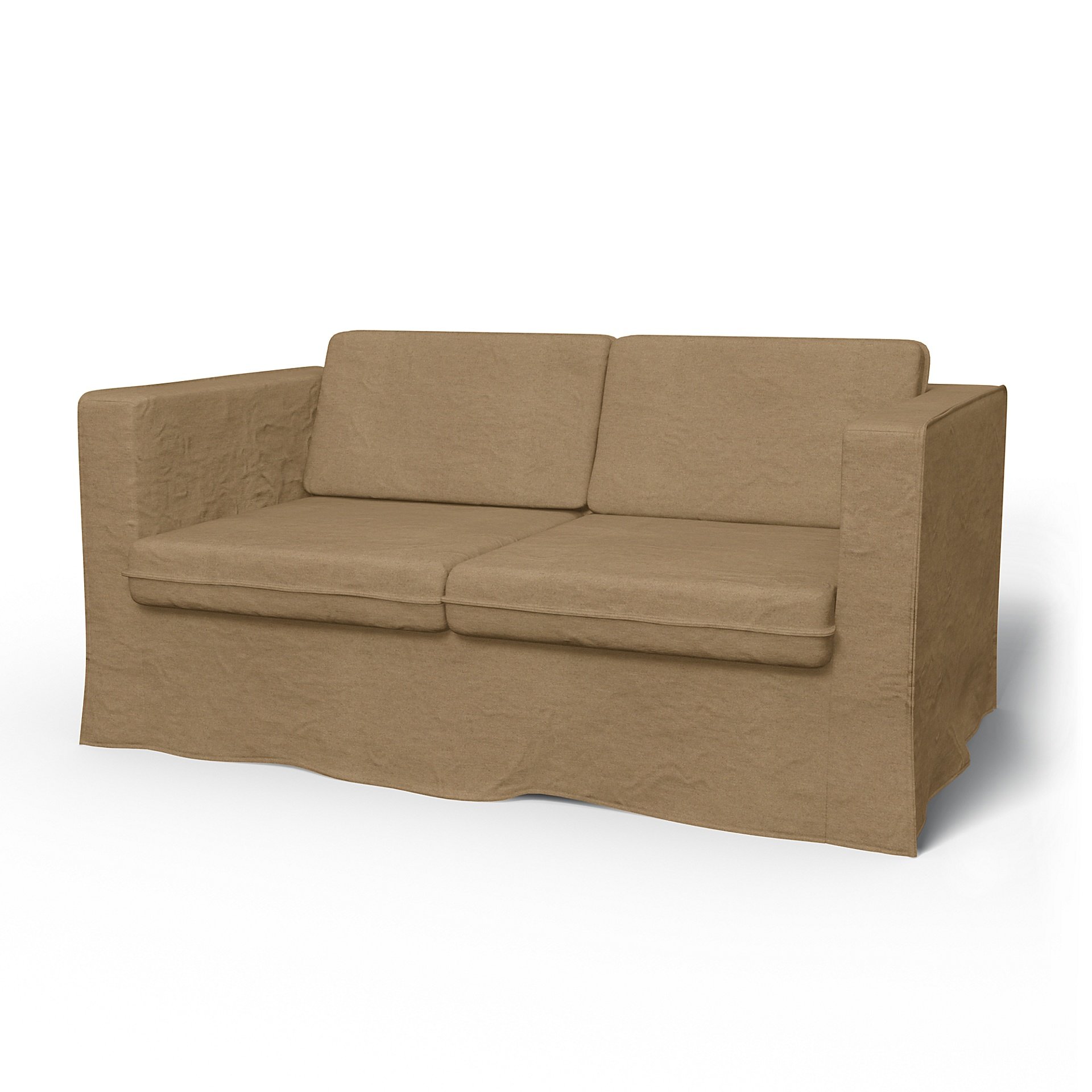 IKEA - Karlstad 2 Seater Sofa Cover, Sand, Wool - Bemz