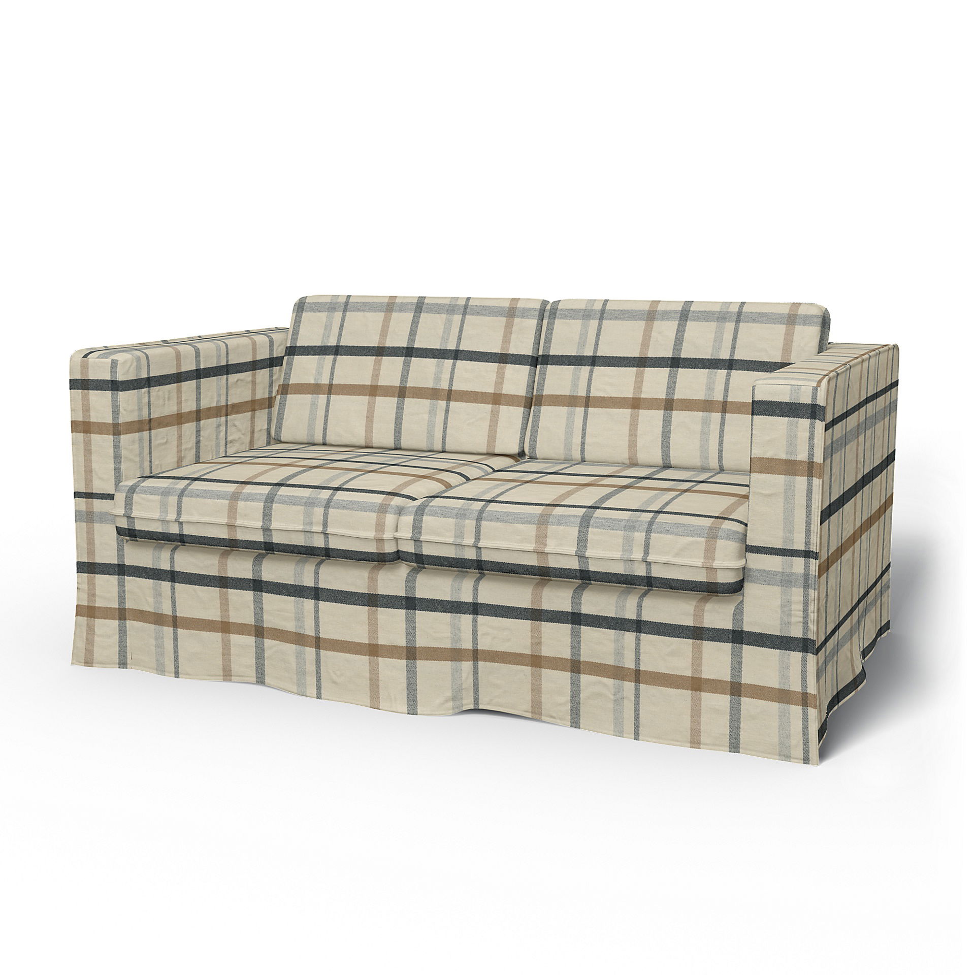 IKEA - Karlstad 2 Seater Sofa Cover, Fawn Brown, Wool - Bemz