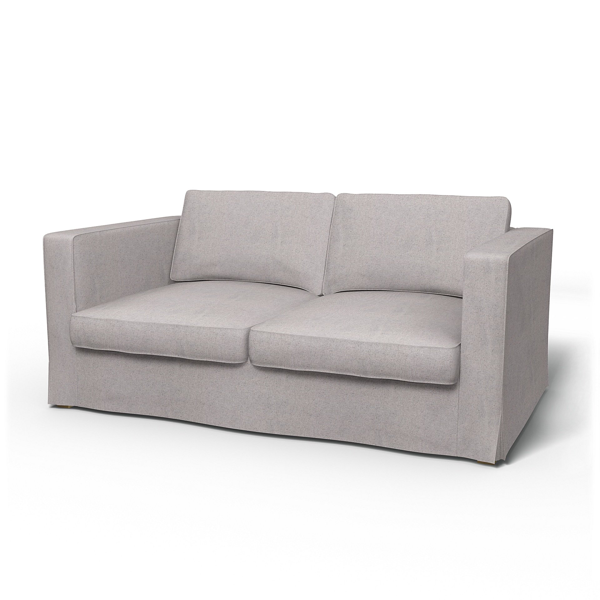 IKEA - Karlstad 2 Seater Sofa Cover, Natural, Cotton - Bemz