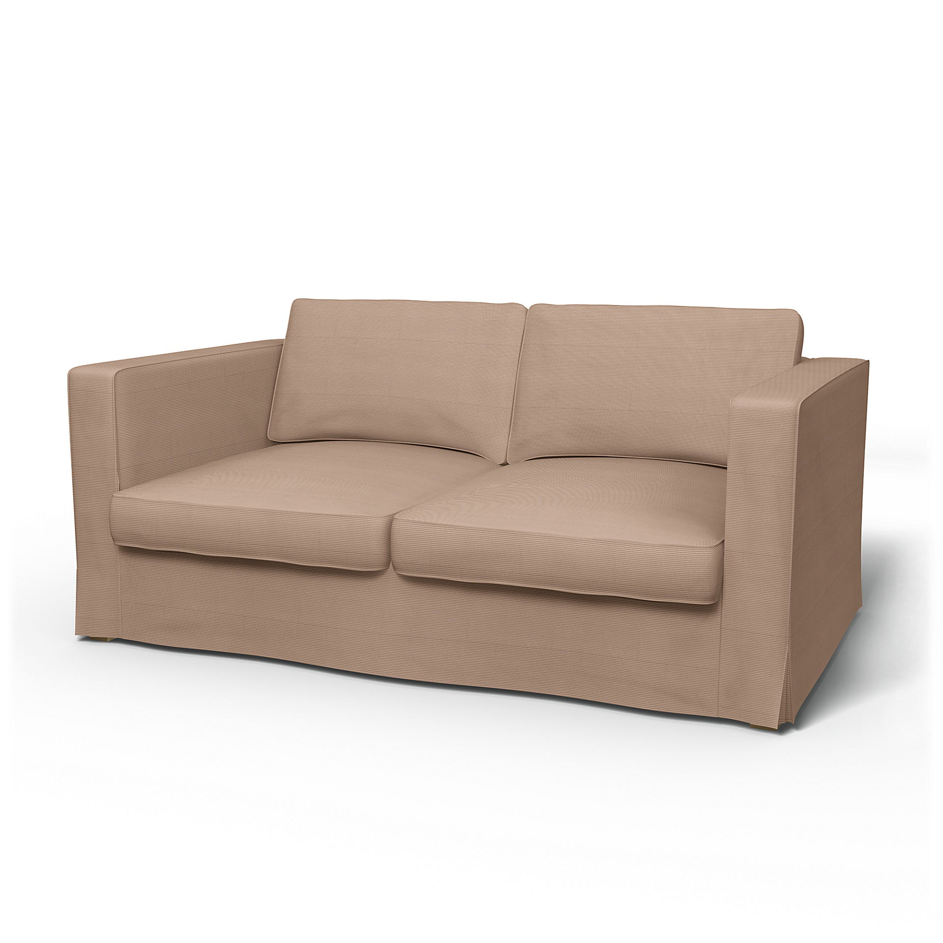 IKEA - Karlstad 2 Seater Sofa Cover, Dusty Rose, Corduroy - Bemz