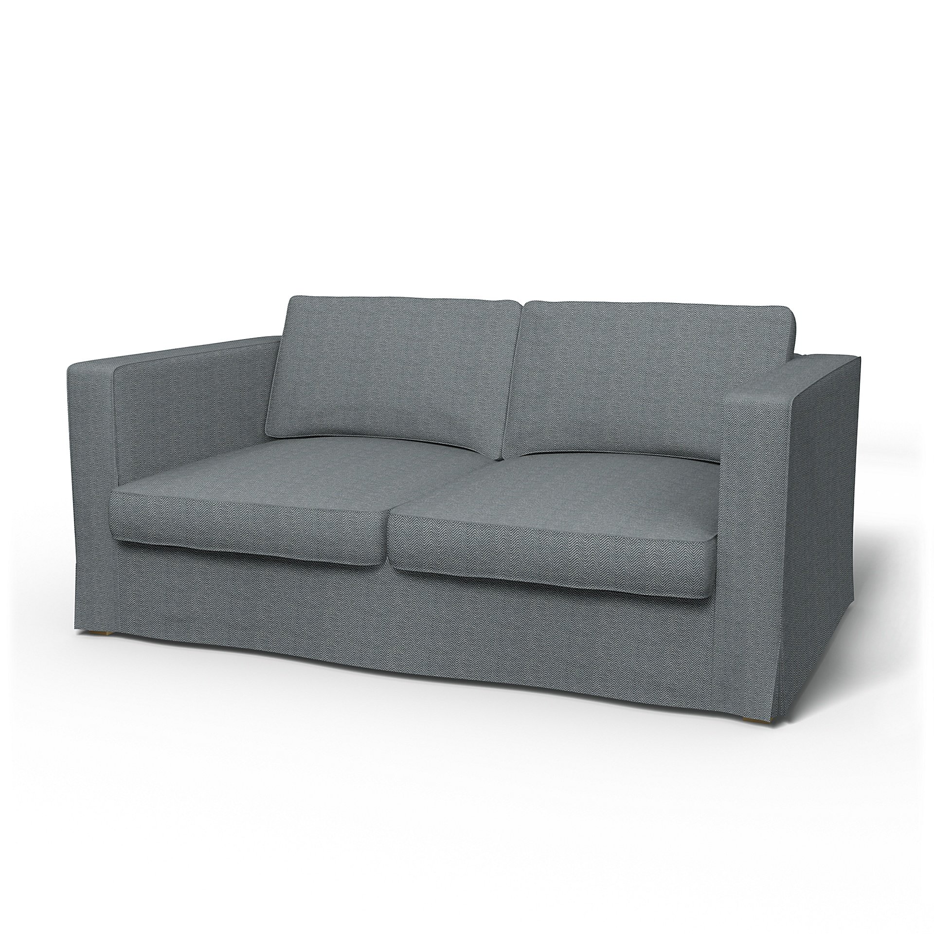 IKEA - Karlstad 2 Seater Sofa Cover, Denim, Cotton - Bemz