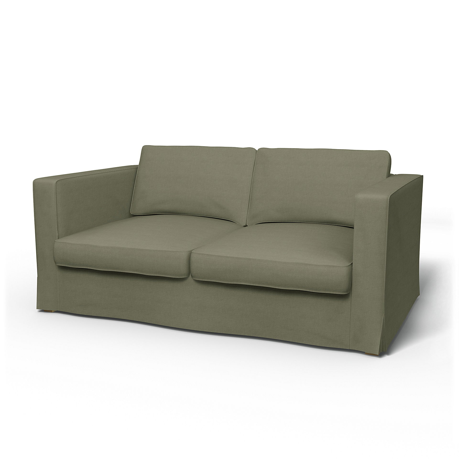 IKEA - Karlstad 2 Seater Sofa Cover, Sage, Linen - Bemz
