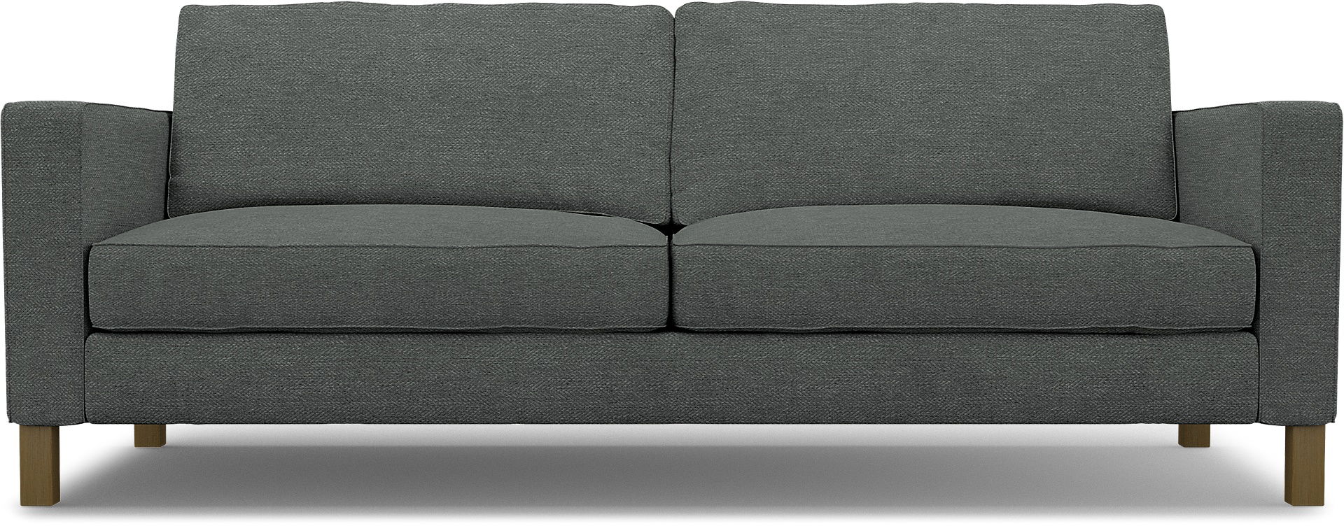 IKEA - Karlstad Sofa Bed Cover, Laurel, Bouclé & Texture - Bemz