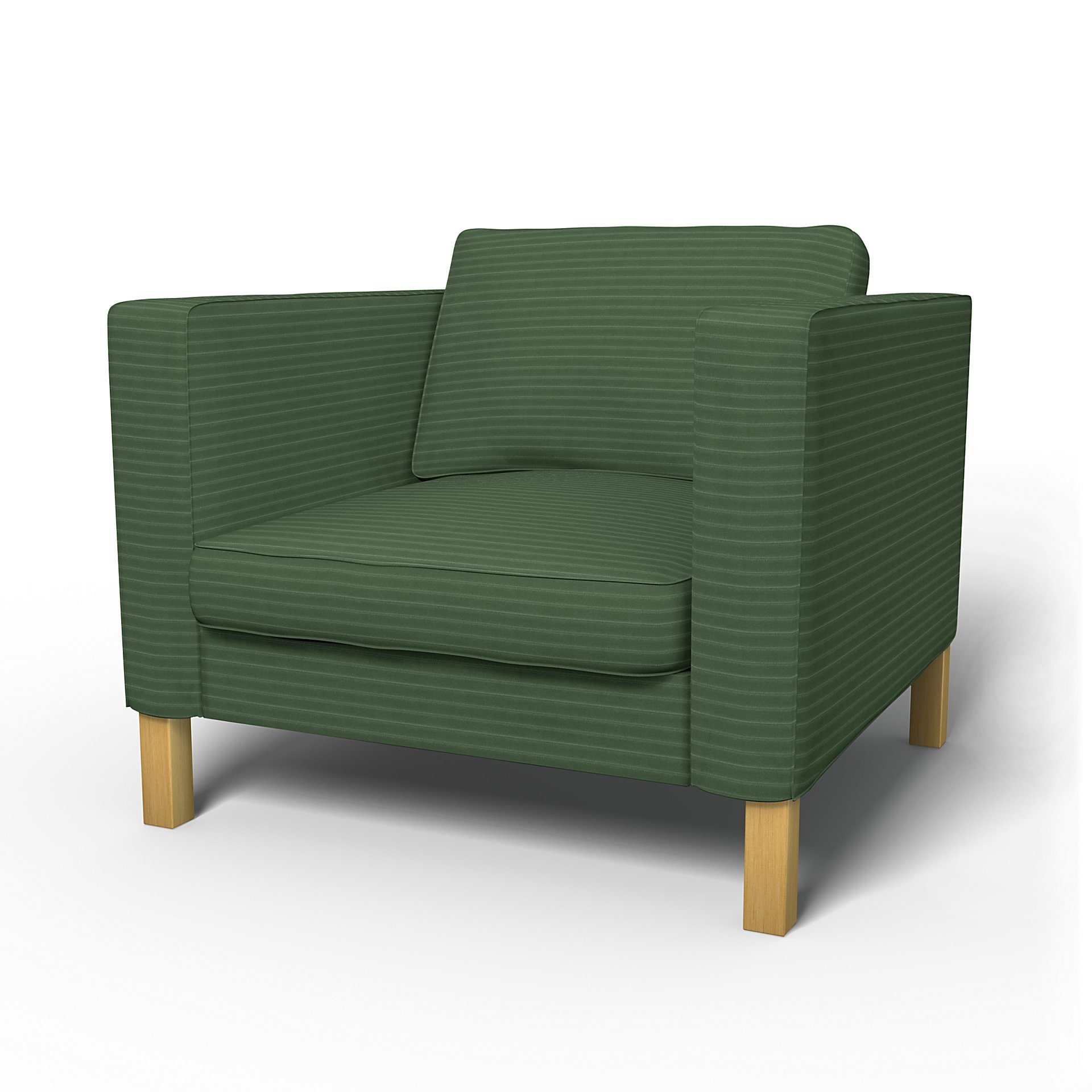 IKEA - Karlstad Armchair Cover (Large model), Palm Green, Corduroy - Bemz
