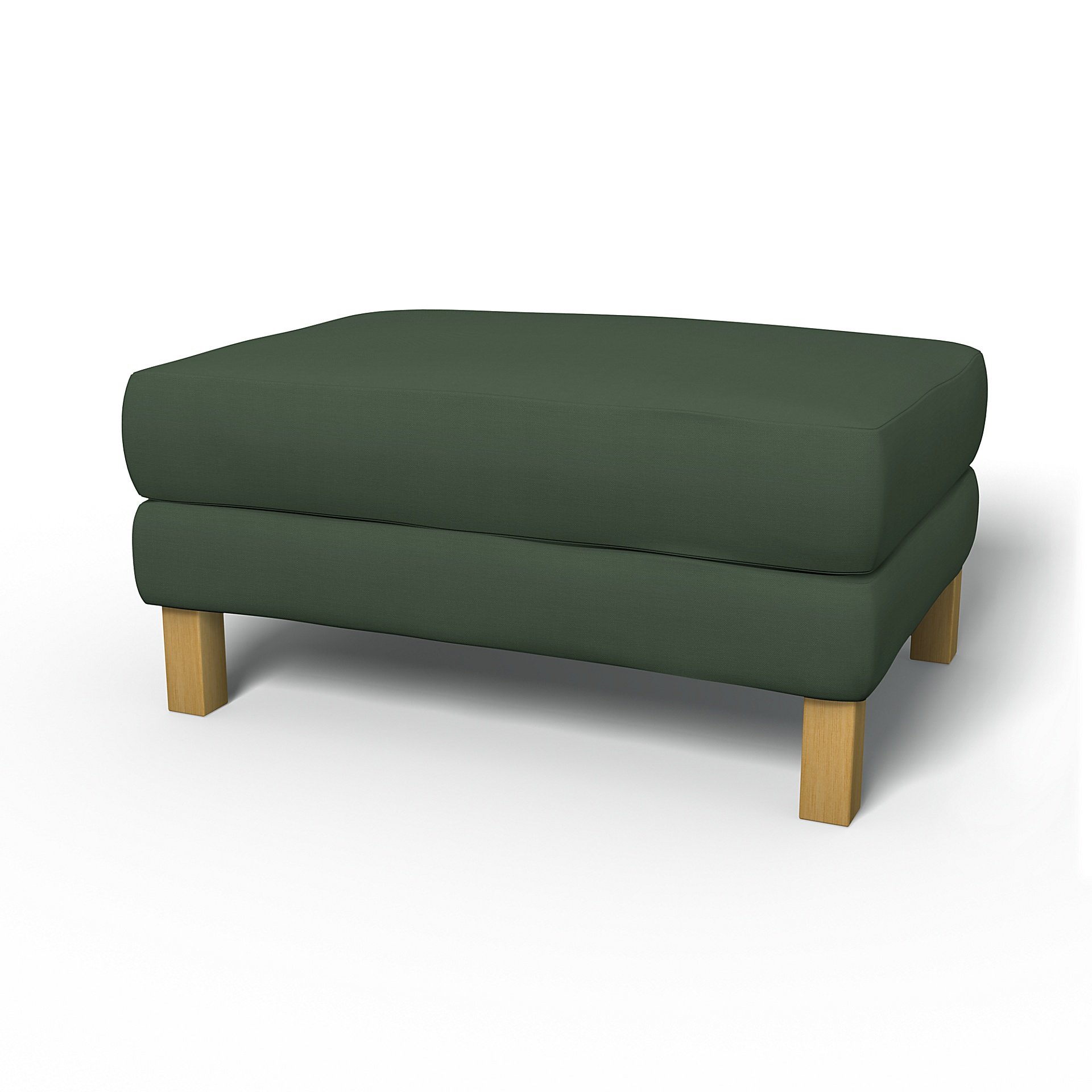 IKEA - Karlstad Footstool Cover, Thyme, Cotton - Bemz