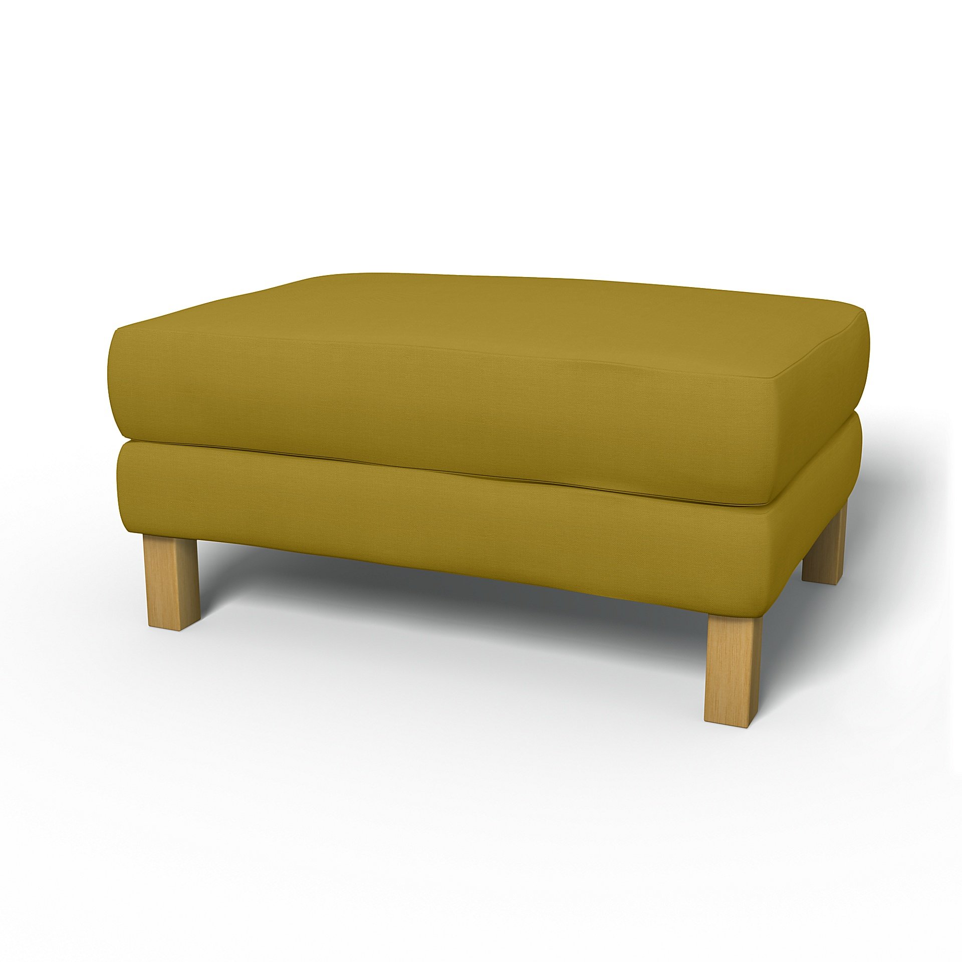 IKEA - Karlstad Footstool Cover, Olive Oil, Cotton - Bemz