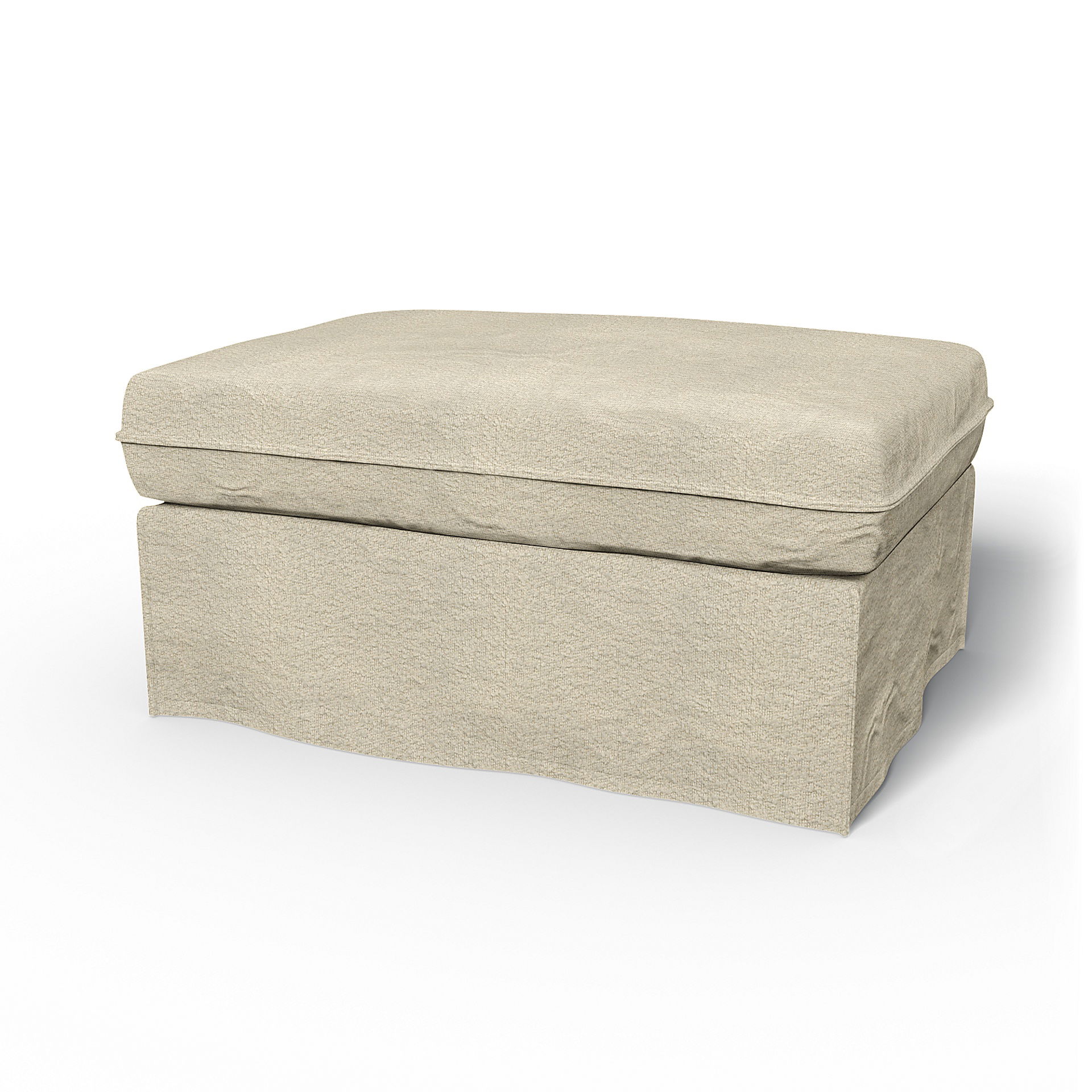 IKEA - Karlstad Footstool Cover, Natural White, BEMZ NATURE'S PALETTE COLLECTION - Bemz