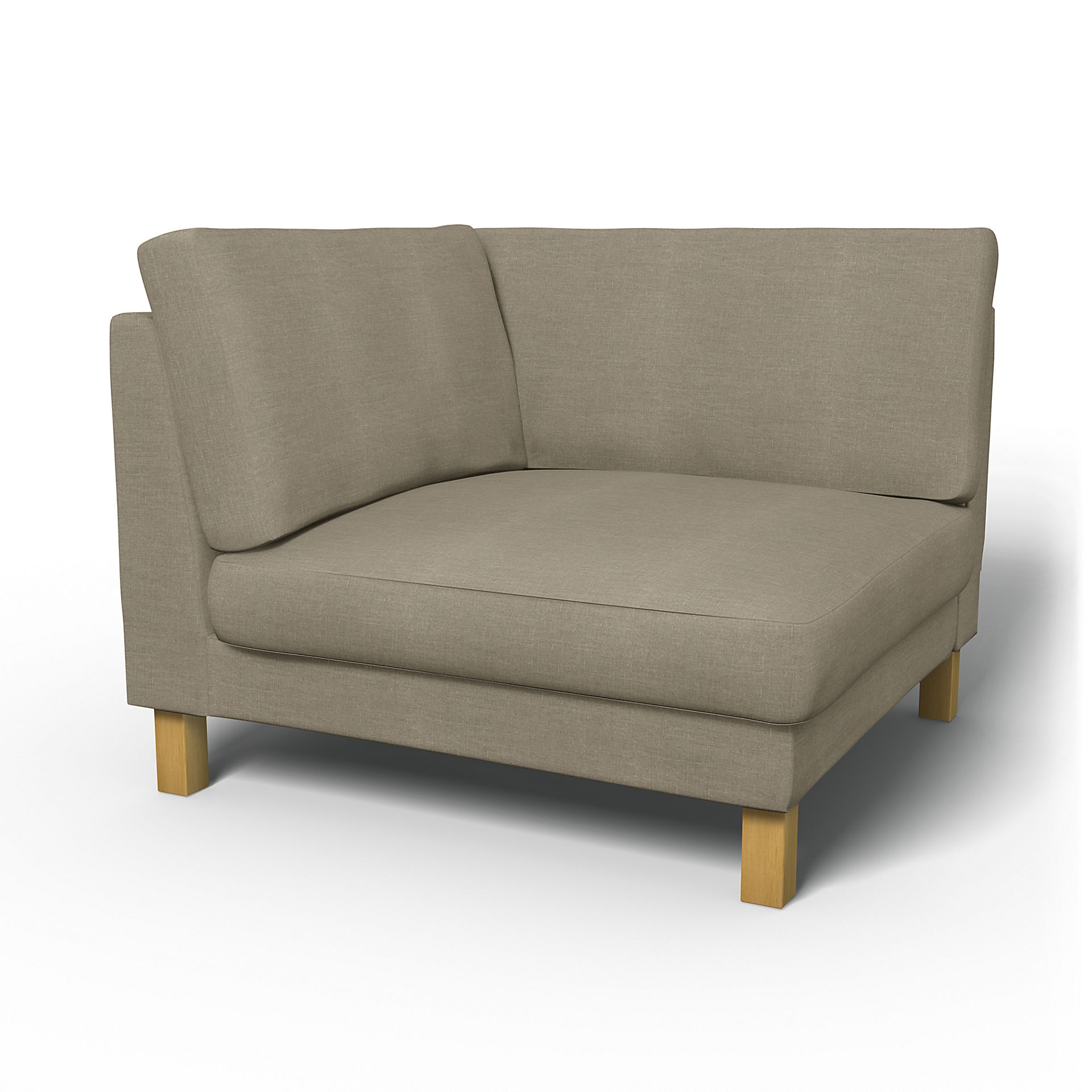 IKEA - Karlstad Corner Module Add-on Unit Cover, Natural, Linen - Bemz