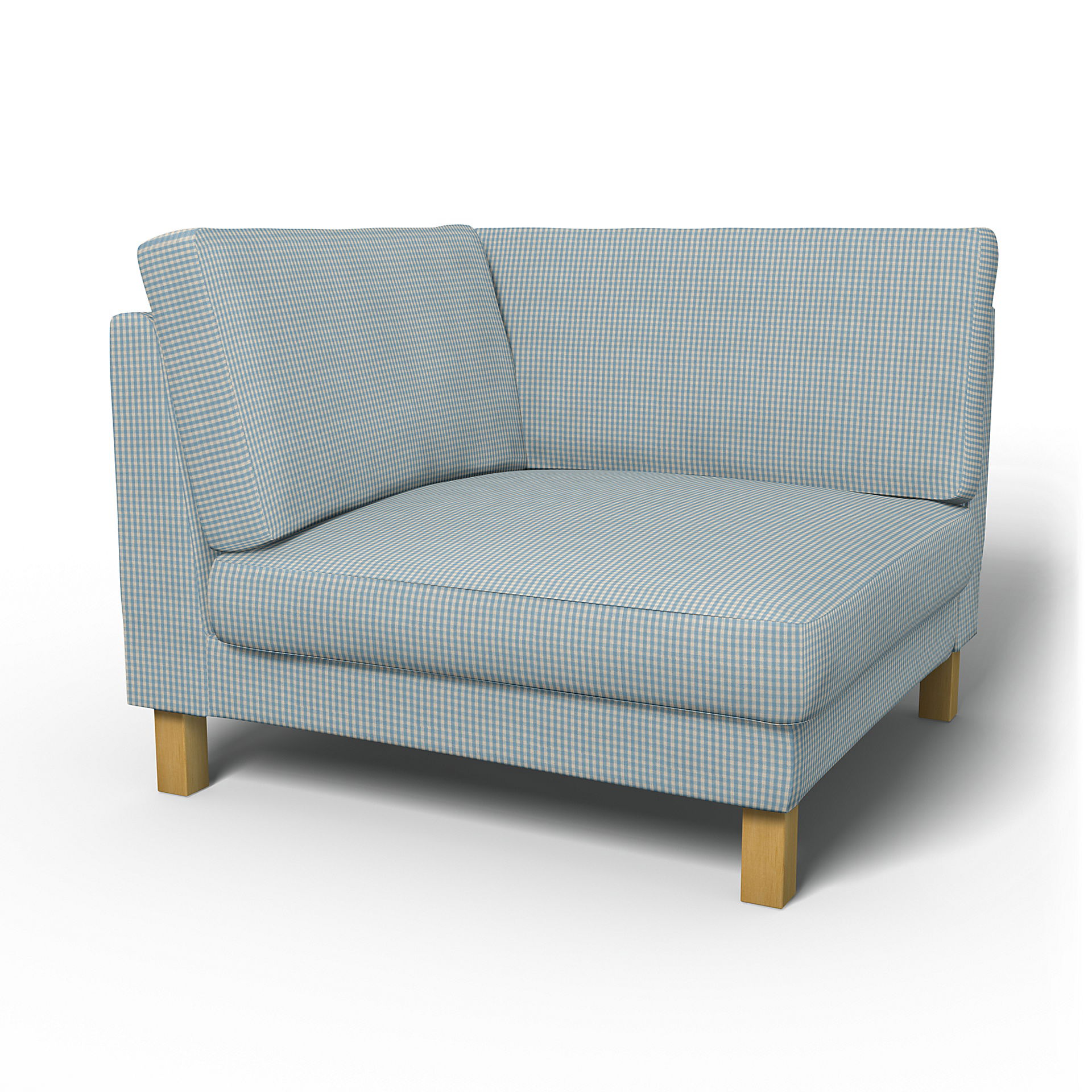 IKEA - Karlstad Corner Module Add-on Unit Cover, Sky Blue, Cotton - Bemz
