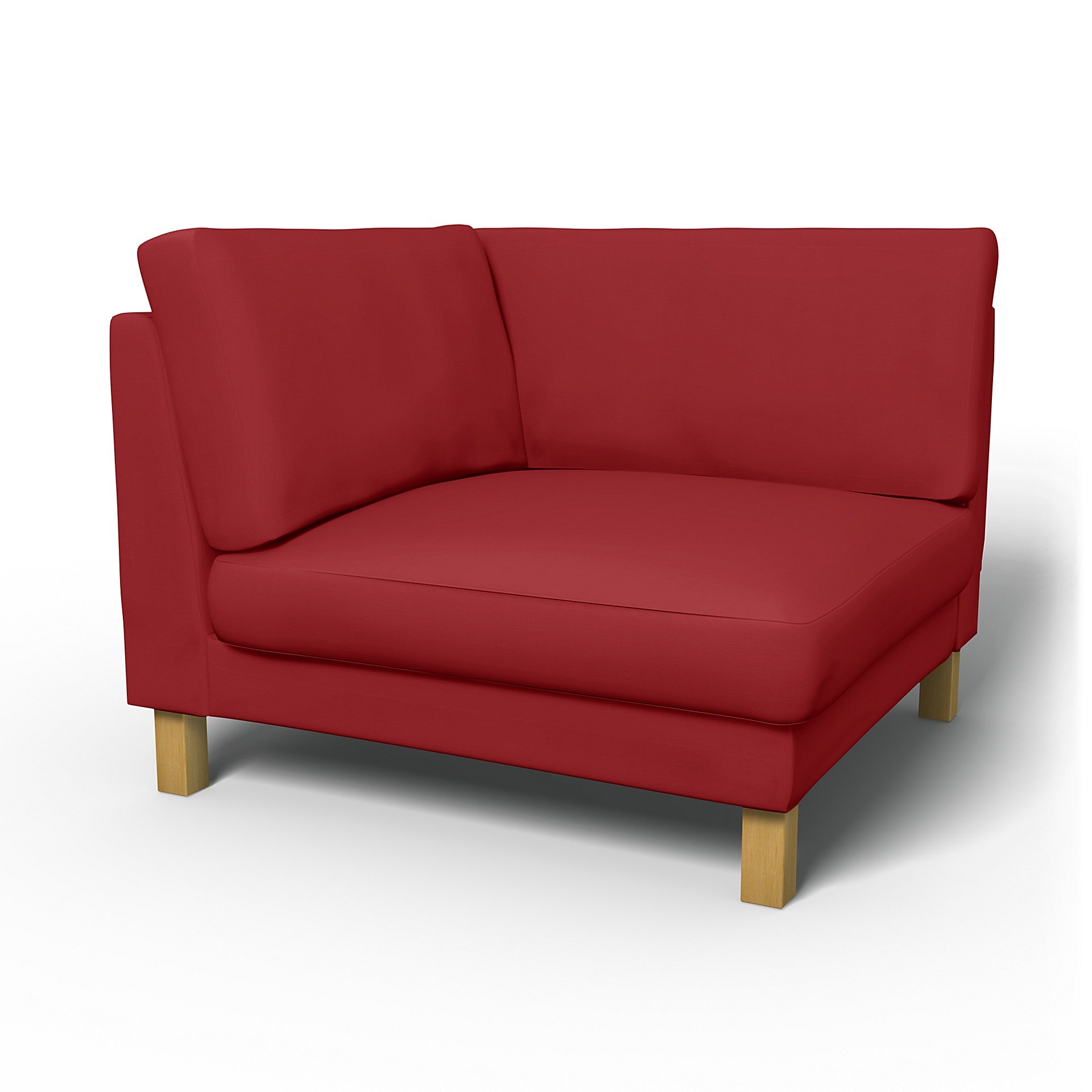 IKEA - Karlstad Corner Module Add-on Unit Cover, Scarlet Red, Cotton - Bemz