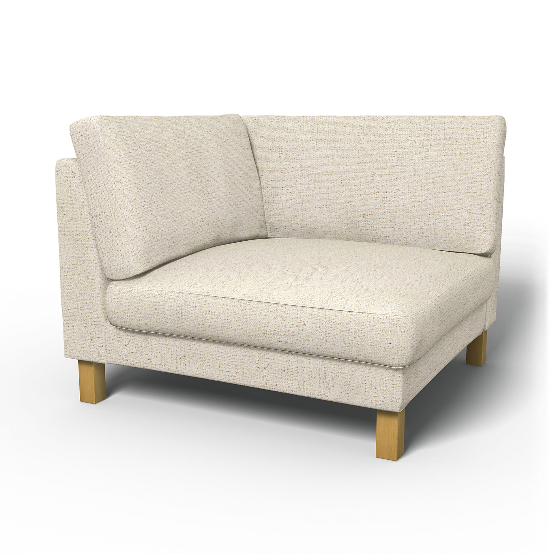 IKEA - Housse pour module d'angle Karlstad, Ecru, Comme de la laine - Bemz