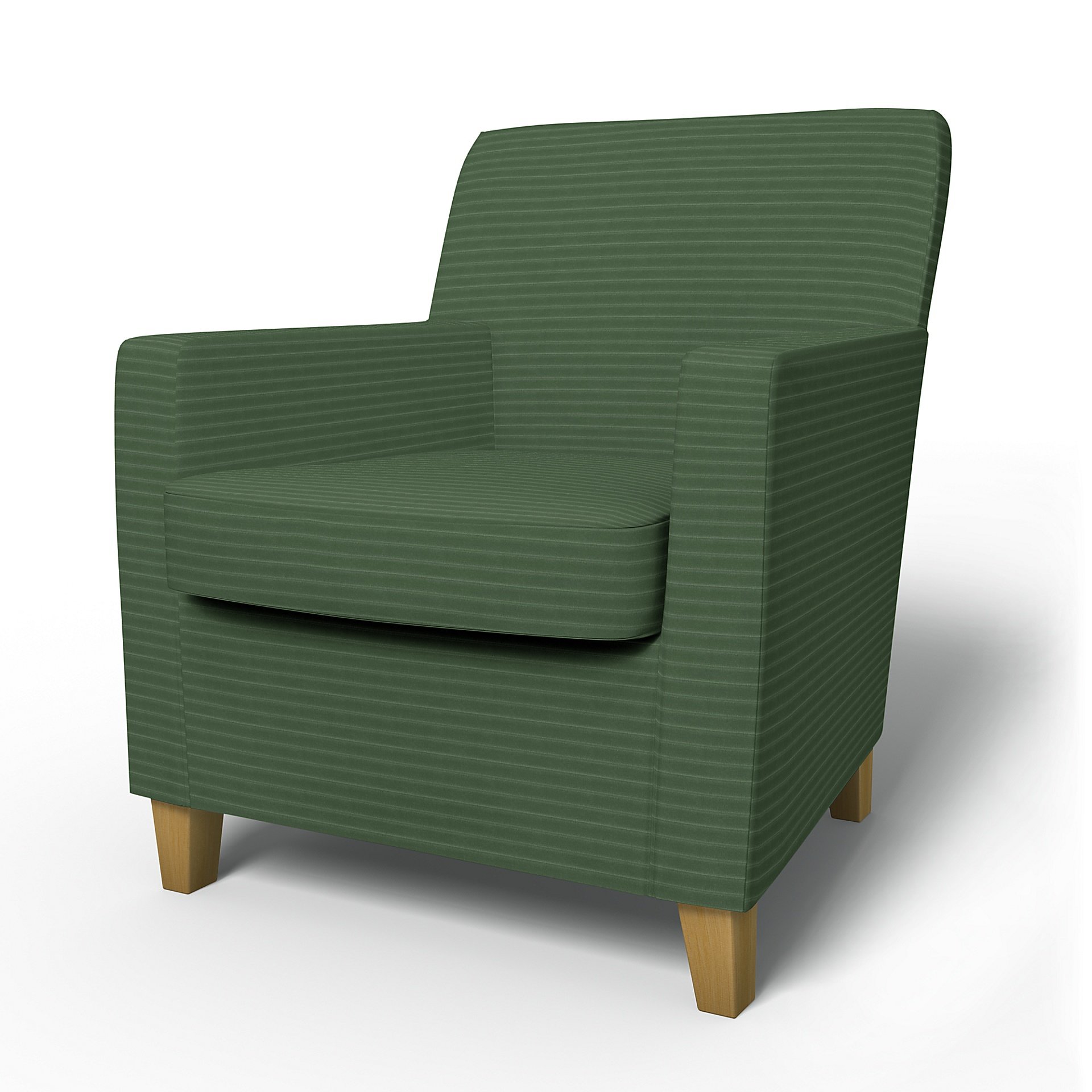 IKEA - Karlstad Armchair Cover (Small model), Palm Green, Corduroy - Bemz