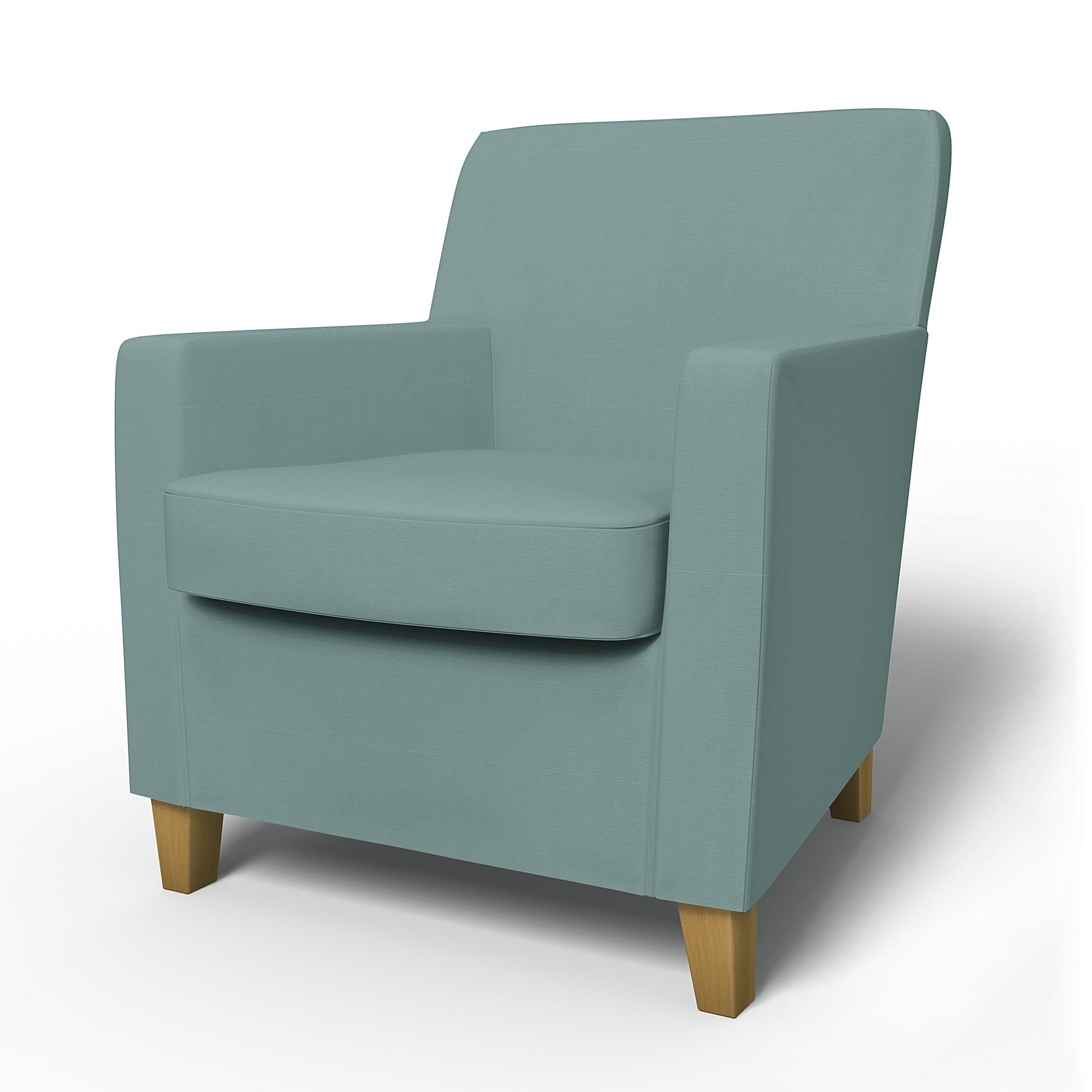 IKEA - Karlstad Armchair Cover (Small model), Mineral Blue, Cotton - Bemz