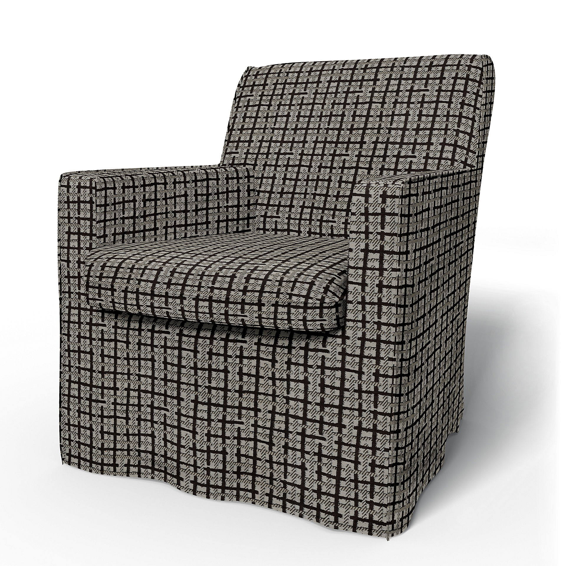 Ikea Karlstad Armchair Cover (Small Model), Chocolate, Velvet Bemz Bemz US