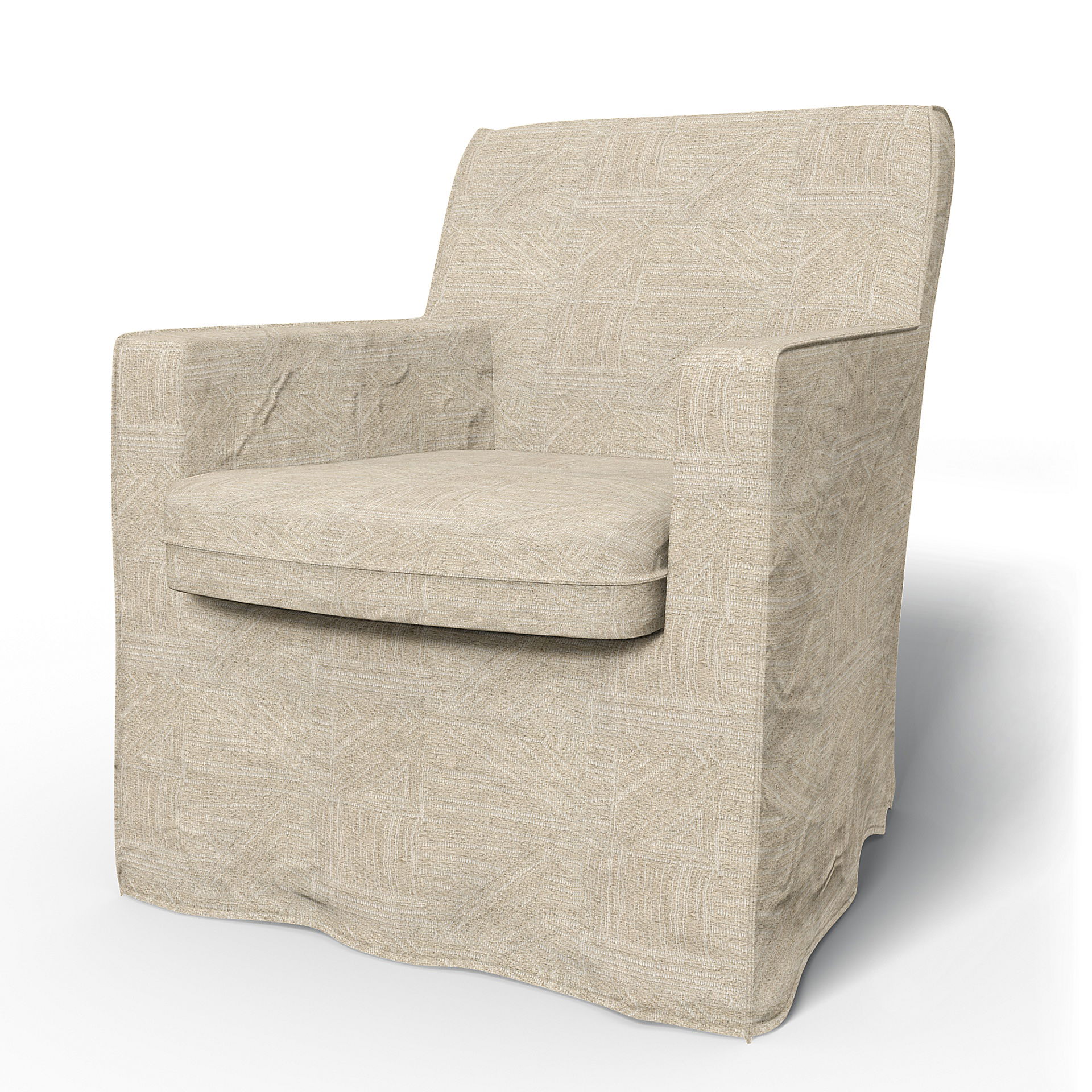 Ikea Karlstad Armchair Cover (Small Model), Blanco, Bemz Bemz US