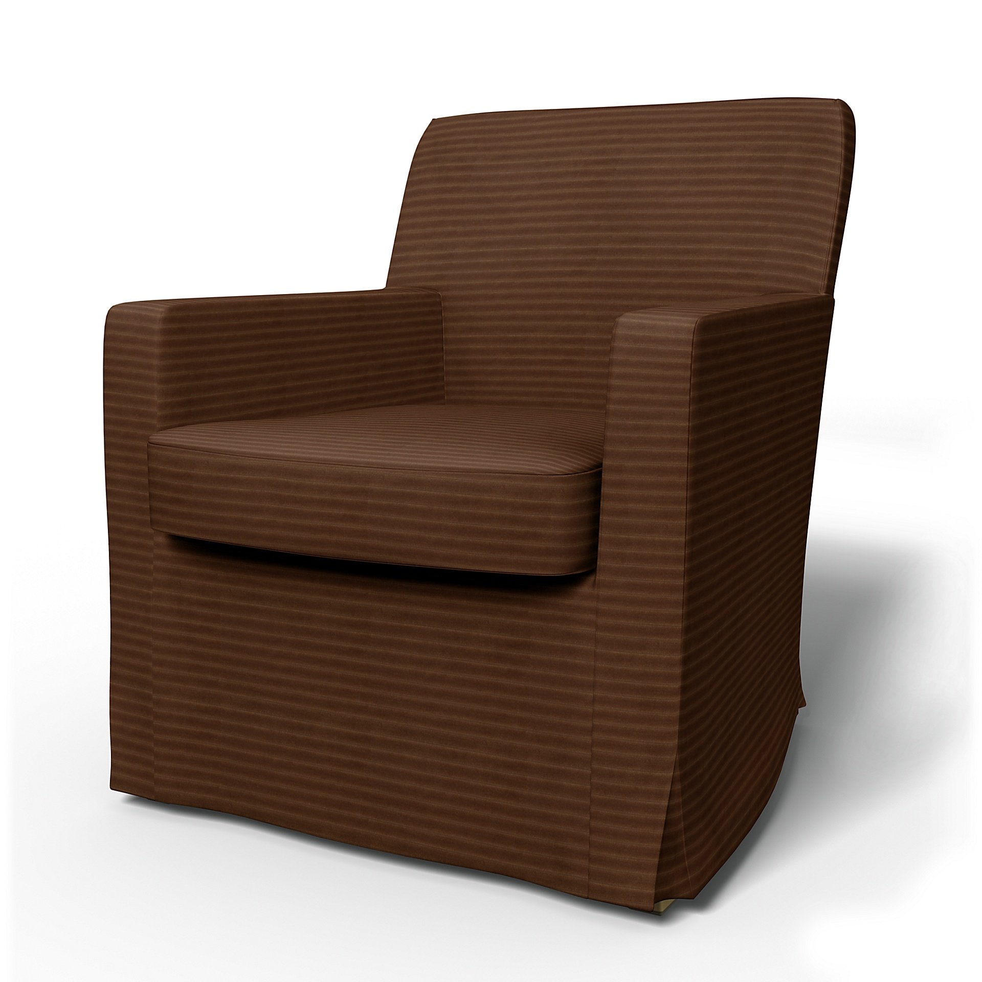 IKEA - Karlstad Armchair Cover (Small model), Chocolate Brown, Corduroy - Bemz