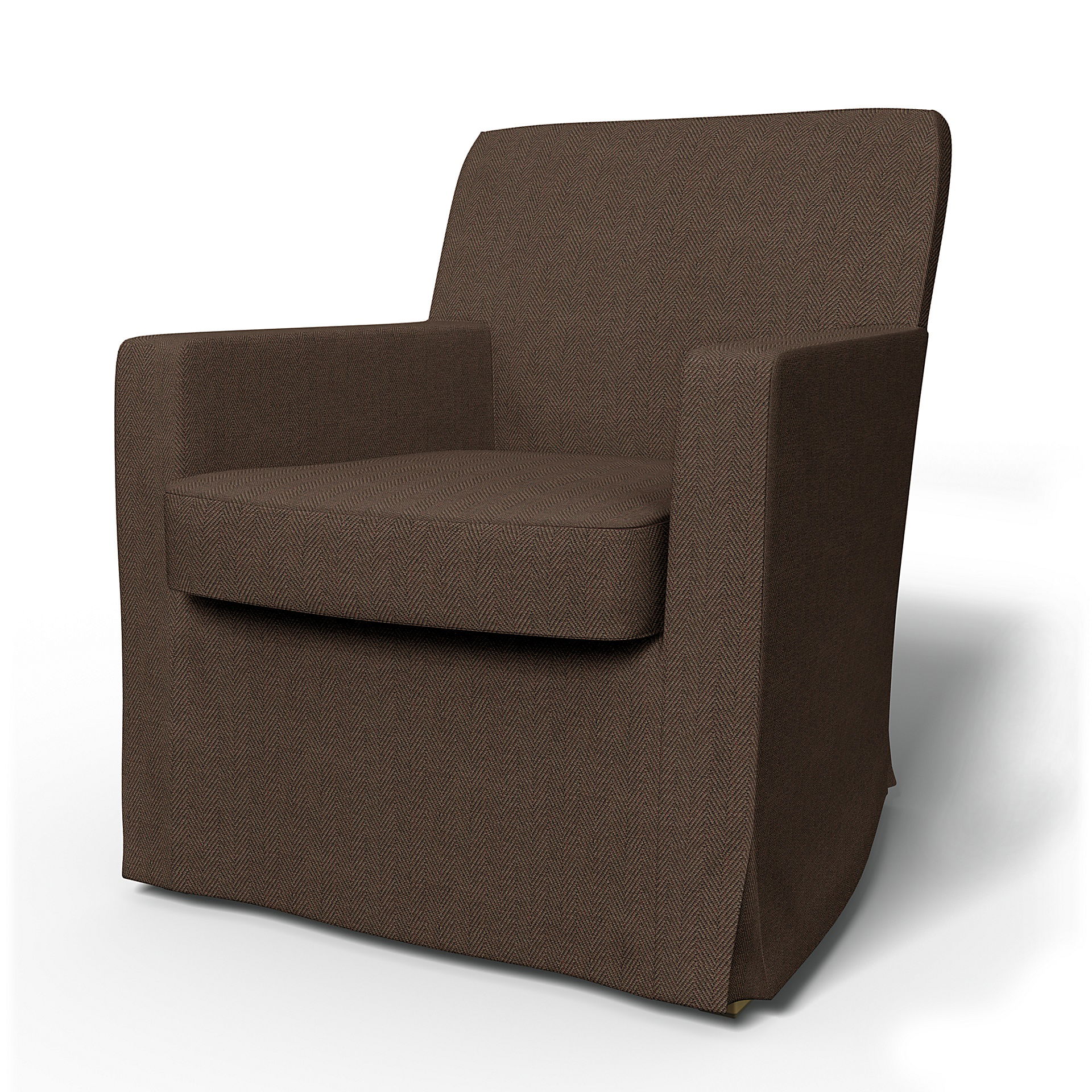 Ikea Karlstad Armchair Cover (Small Model), Chocolate, Bouclé