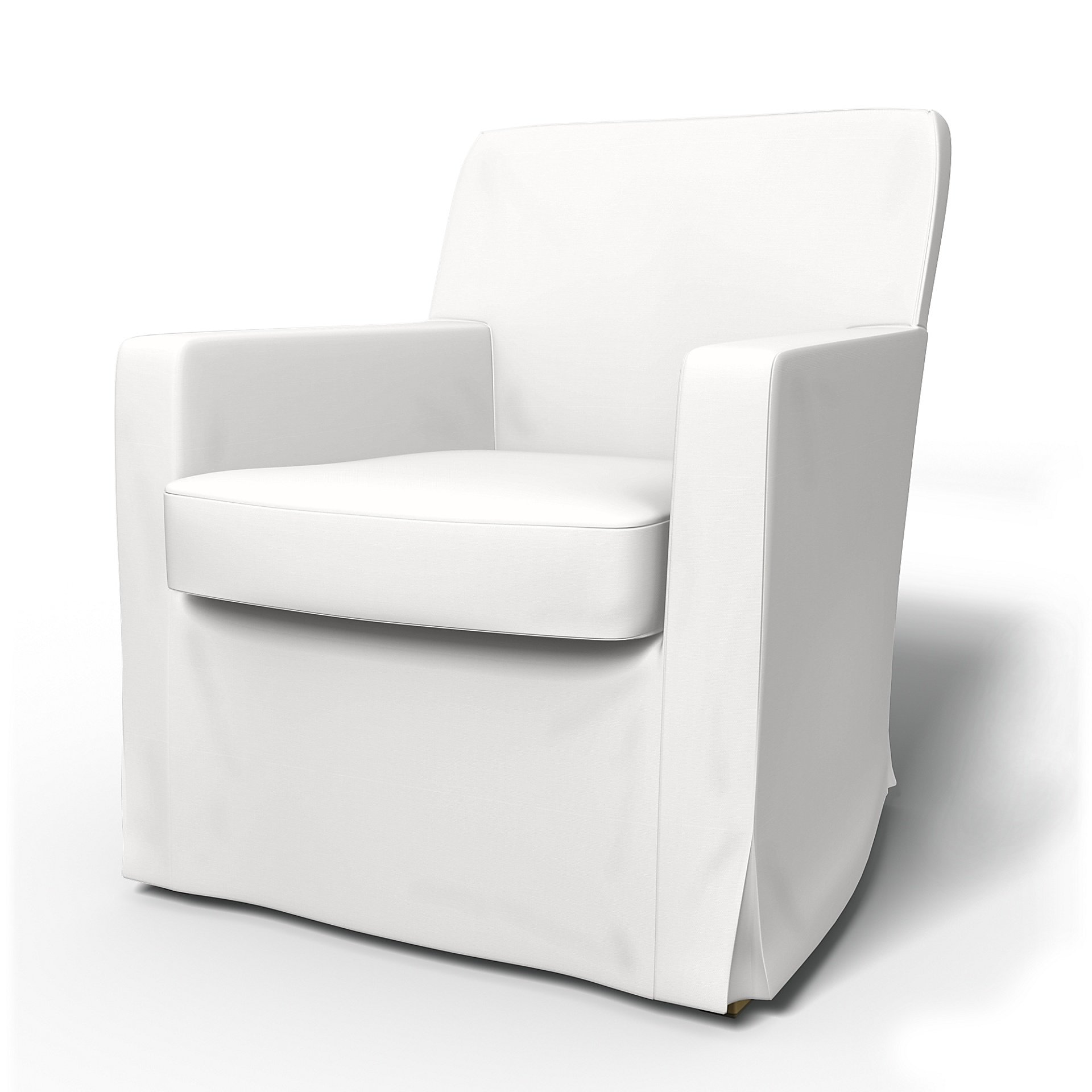 IKEA - Karlstad Armchair Cover (Small model), Absolute White, Cotton - Bemz