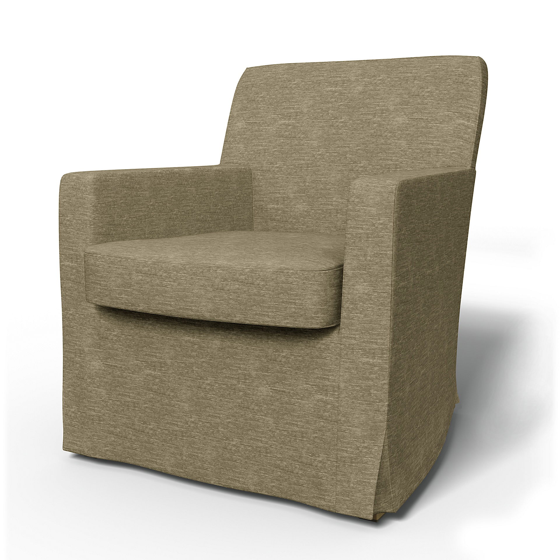 IKEA - Karlstad Armchair Cover (Small model), Beige, Velvet - Bemz