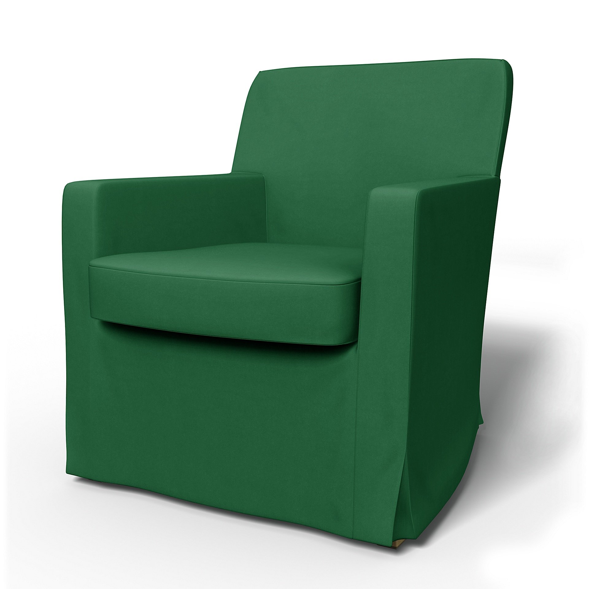 IKEA - Karlstad Armchair Cover (Small model), Abundant Green, Velvet - Bemz