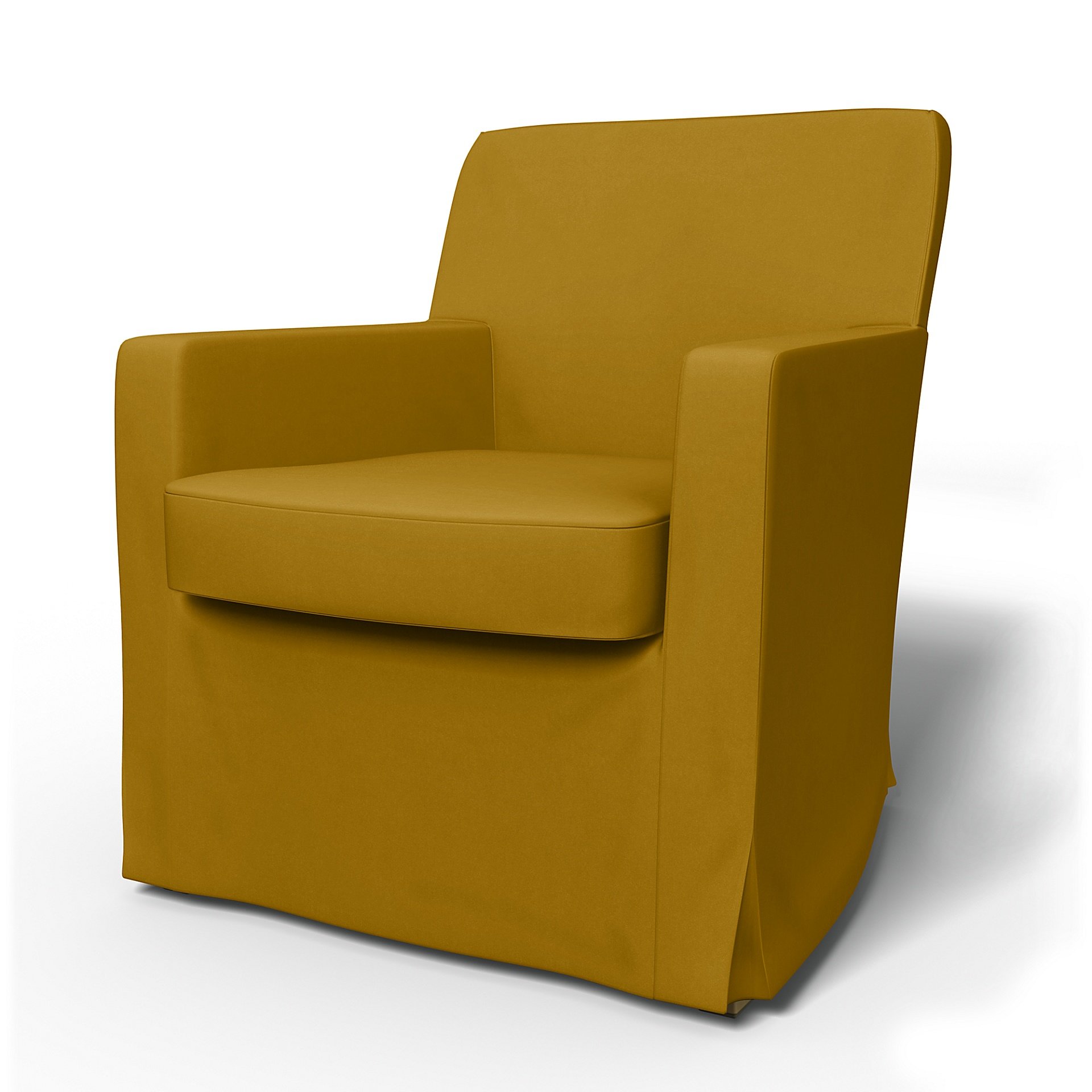 IKEA - Karlstad Armchair Cover (Small model), Dijon, Velvet - Bemz