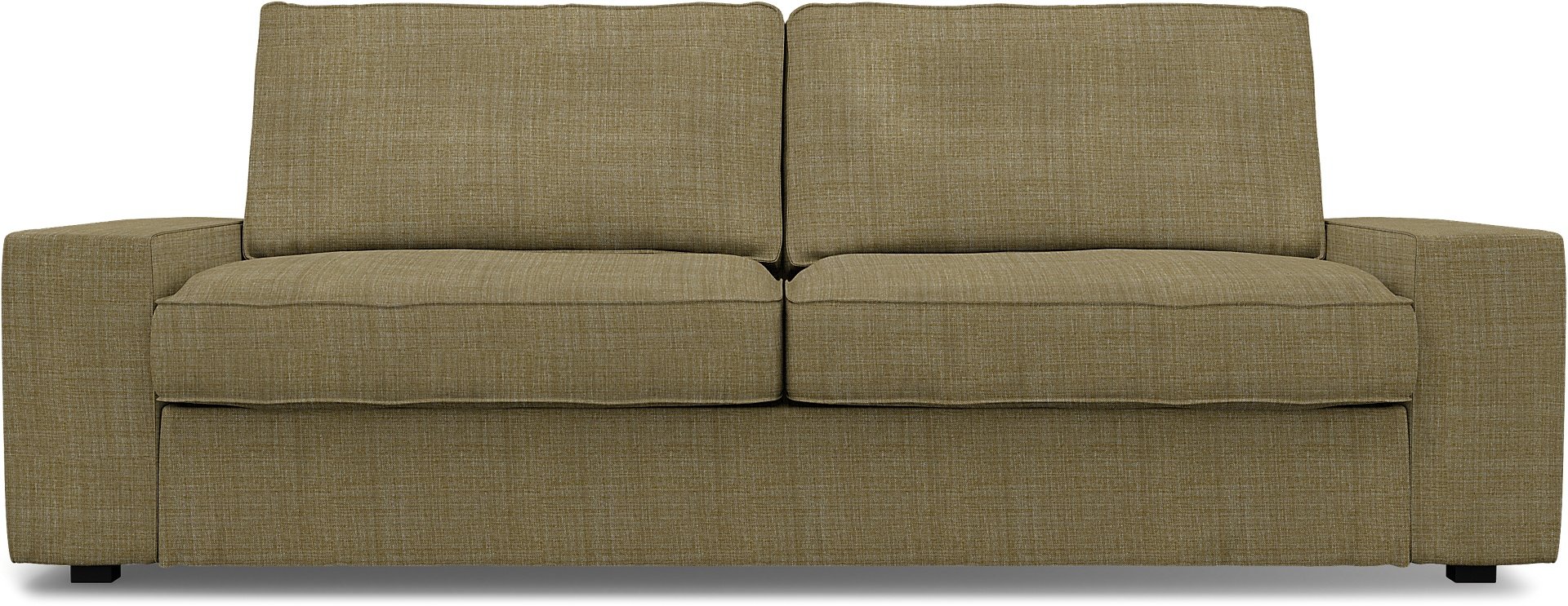 IKEA - Kivik 3 Seater Sofa Cover, Dusty Yellow, Boucle & Texture - Bemz