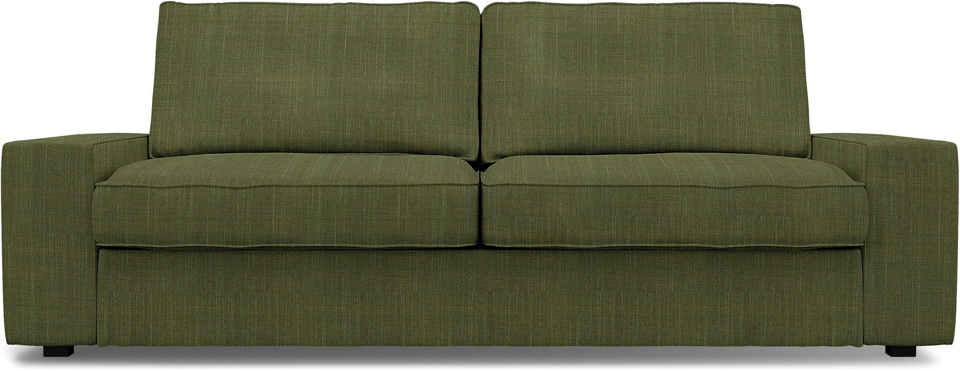 IKEA - Kivik 3 Seater Sofa Cover, Moss Green, Boucle & Texture - Bemz