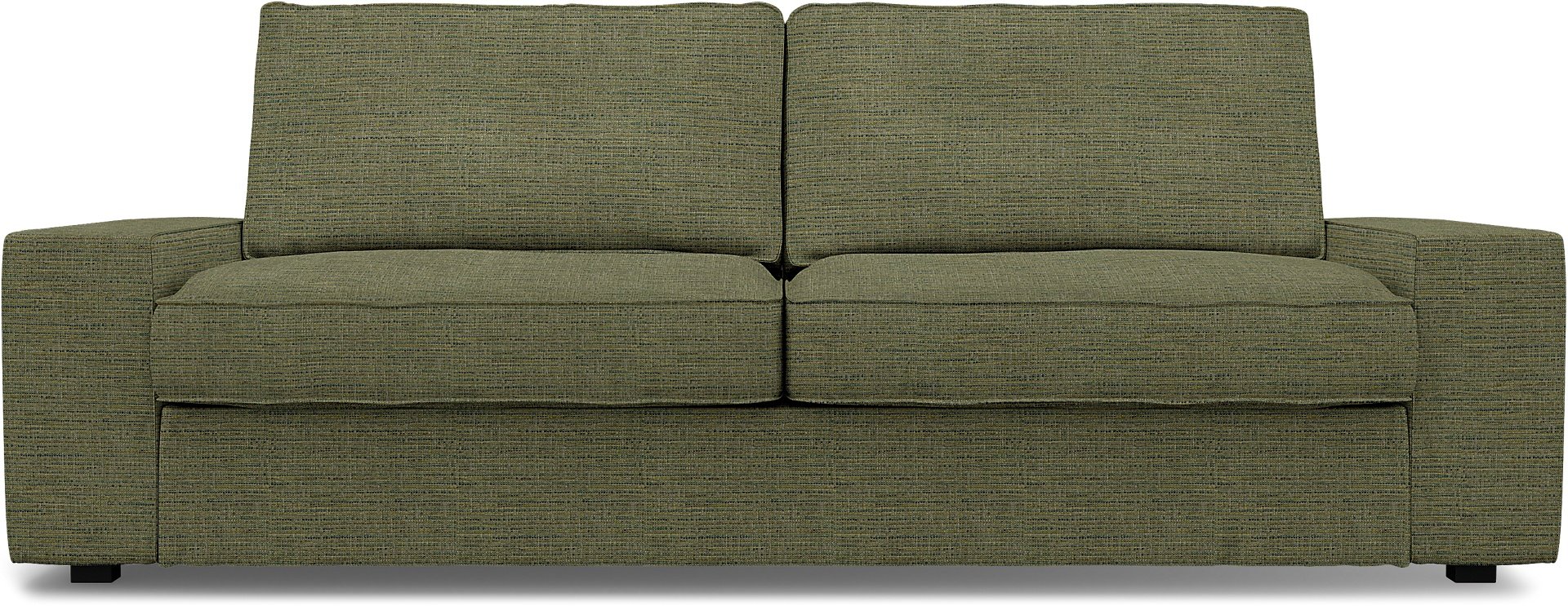 IKEA - Kivik 3 Seater Sofa Cover, Meadow Green, Boucle & Texture - Bemz