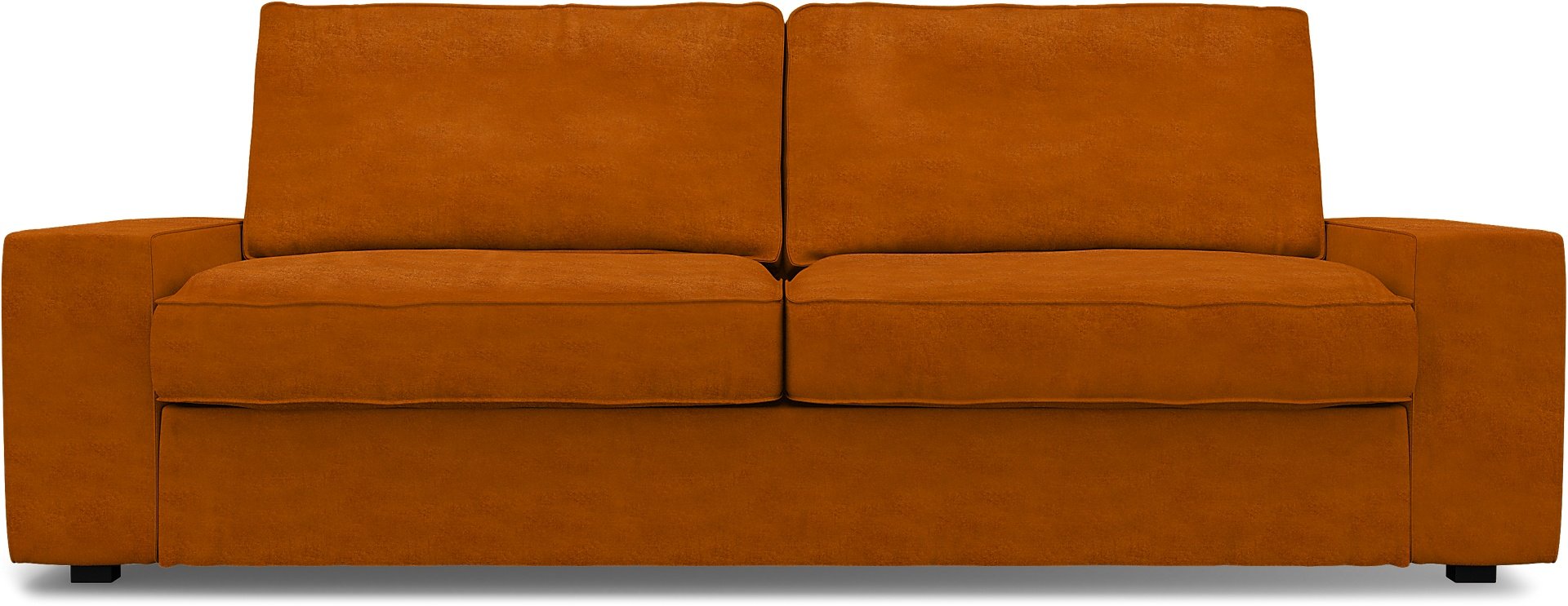 IKEA - Kivik 3 Seater Sofa Cover, Cognac, Velvet - Bemz