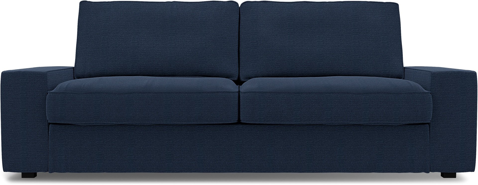 IKEA - Kivik 3 Seater Sofa Cover, Navy Blue, Linen - Bemz
