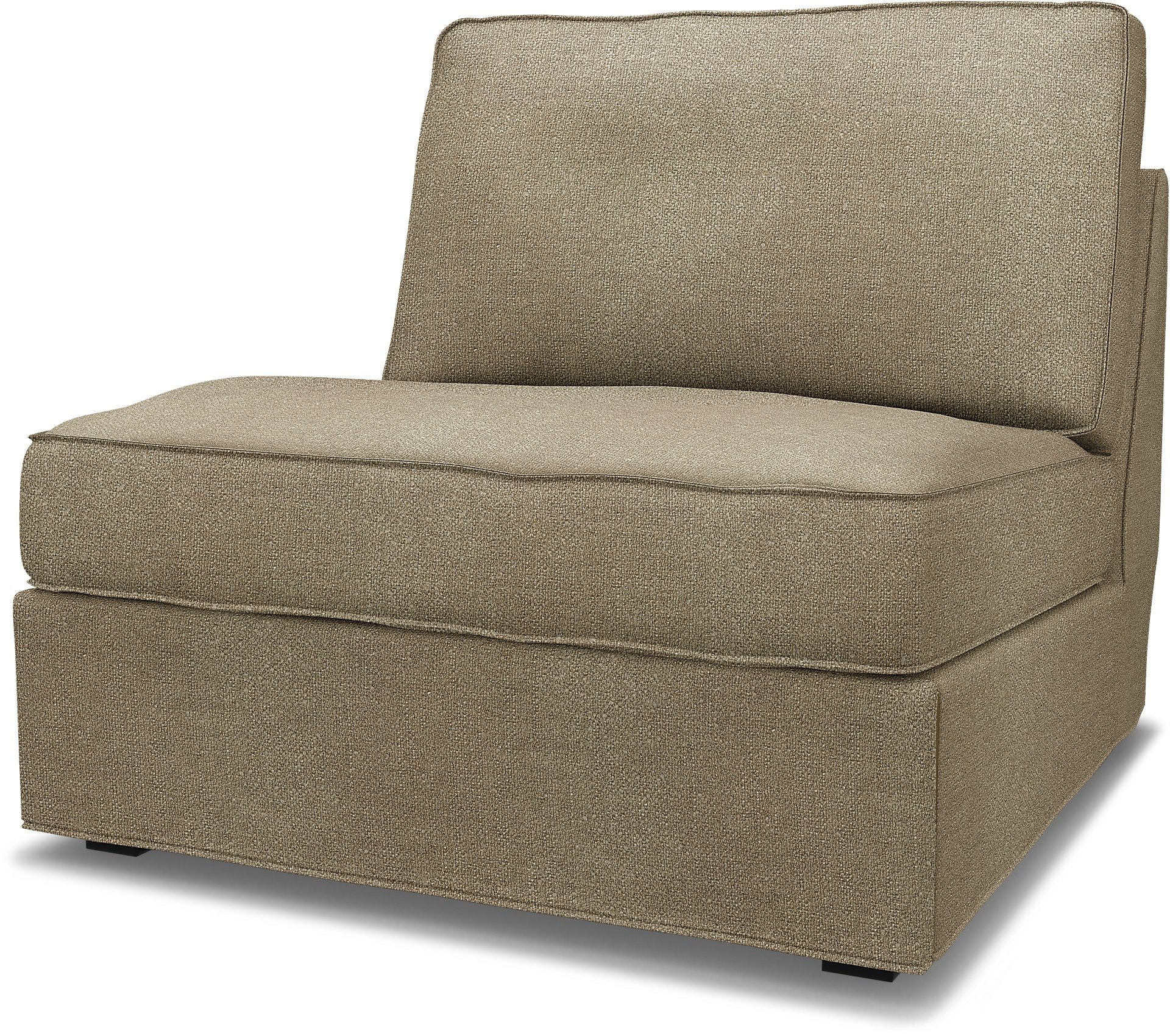 IKEA - Kivik 1 seater sofa bed, Pebble, Boucle & Texture - Bemz
