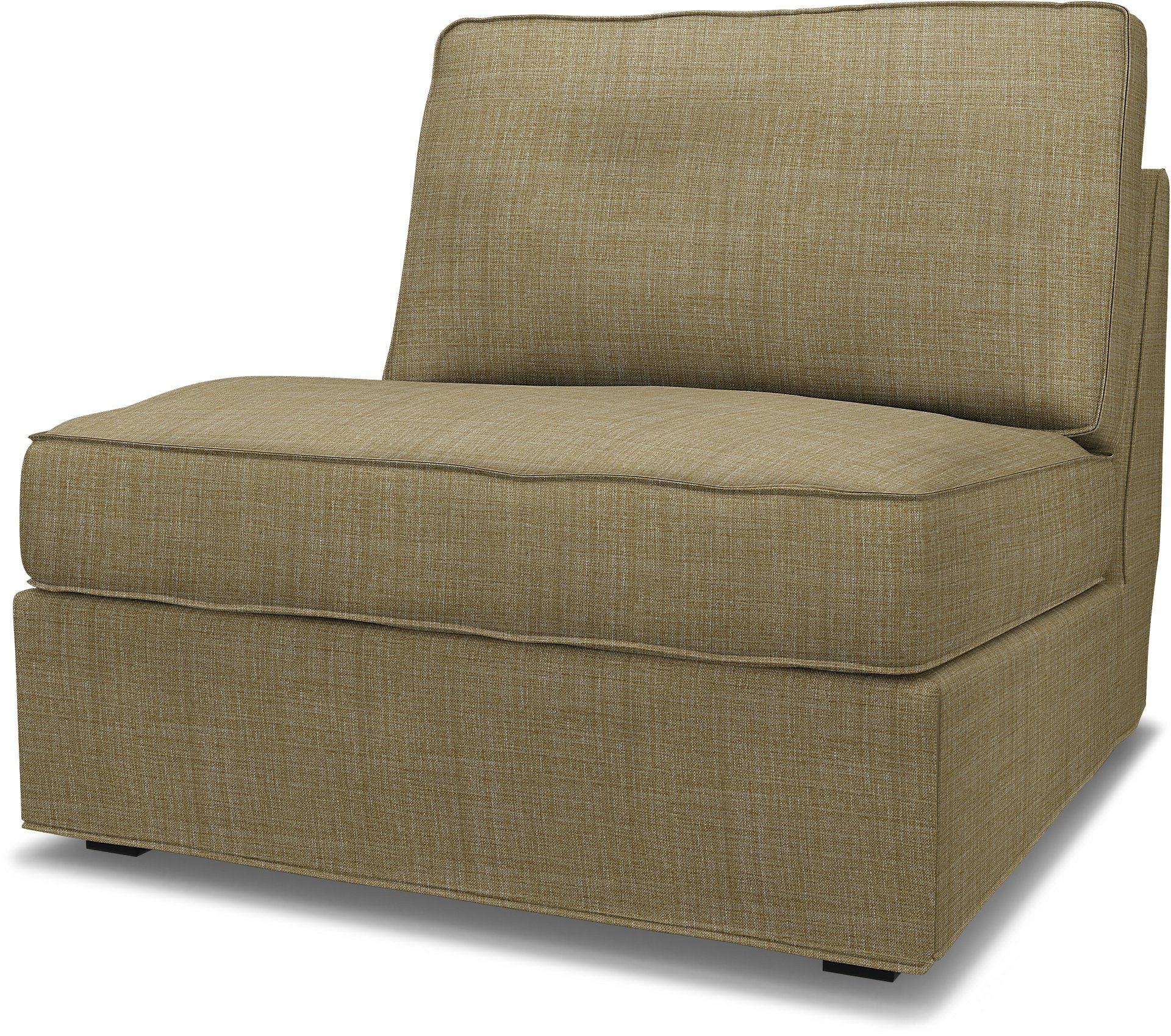 IKEA - Kivik 1 seater sofa bed, Dusty Yellow, Boucle & Texture - Bemz