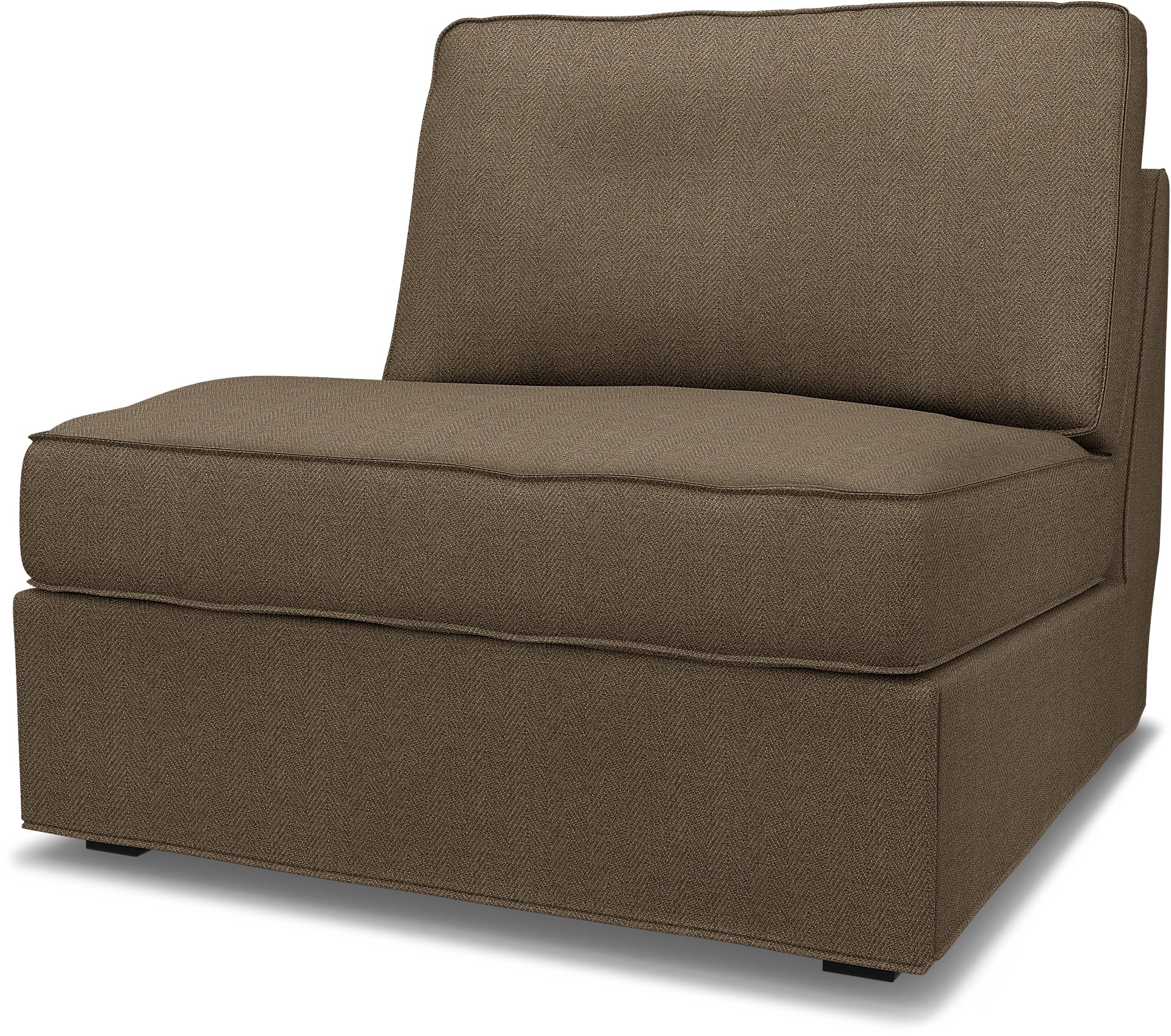 IKEA - Kivik 1 seater sofa bed, Dark Taupe, Boucle & Texture - Bemz