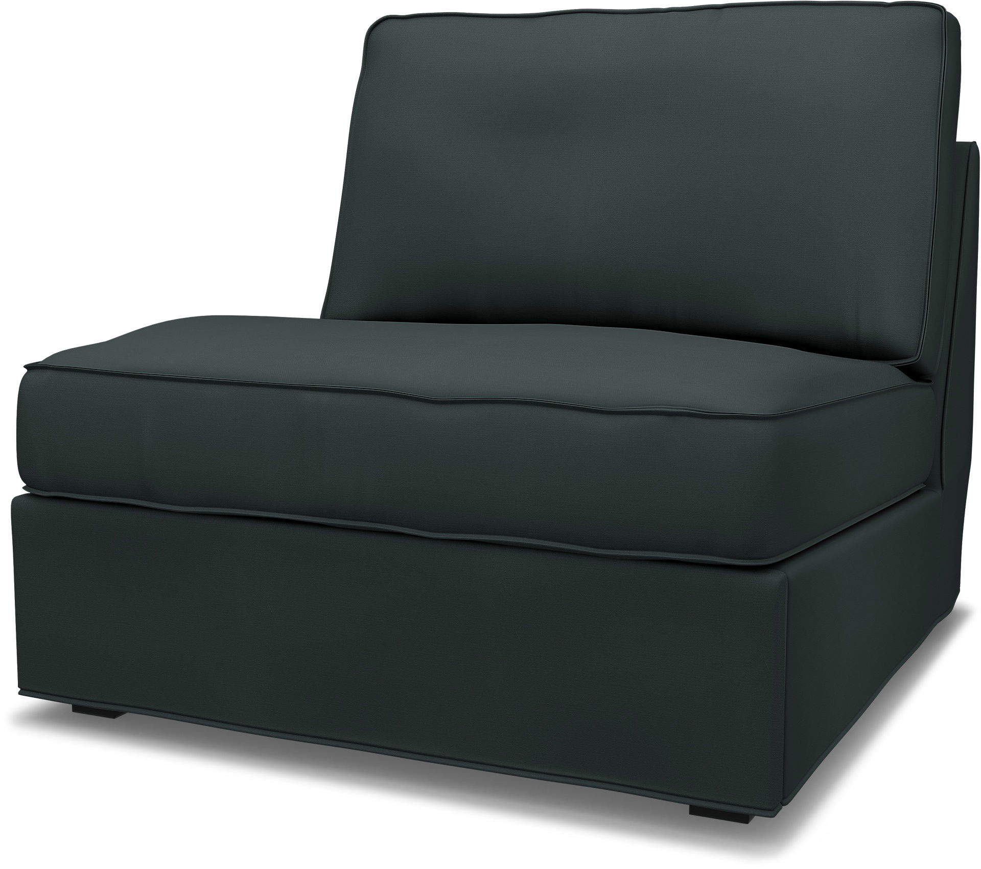 IKEA - Överdrag till Kivik 1-sits Bäddsoffa, Graphite Grey, Bomull - Bemz