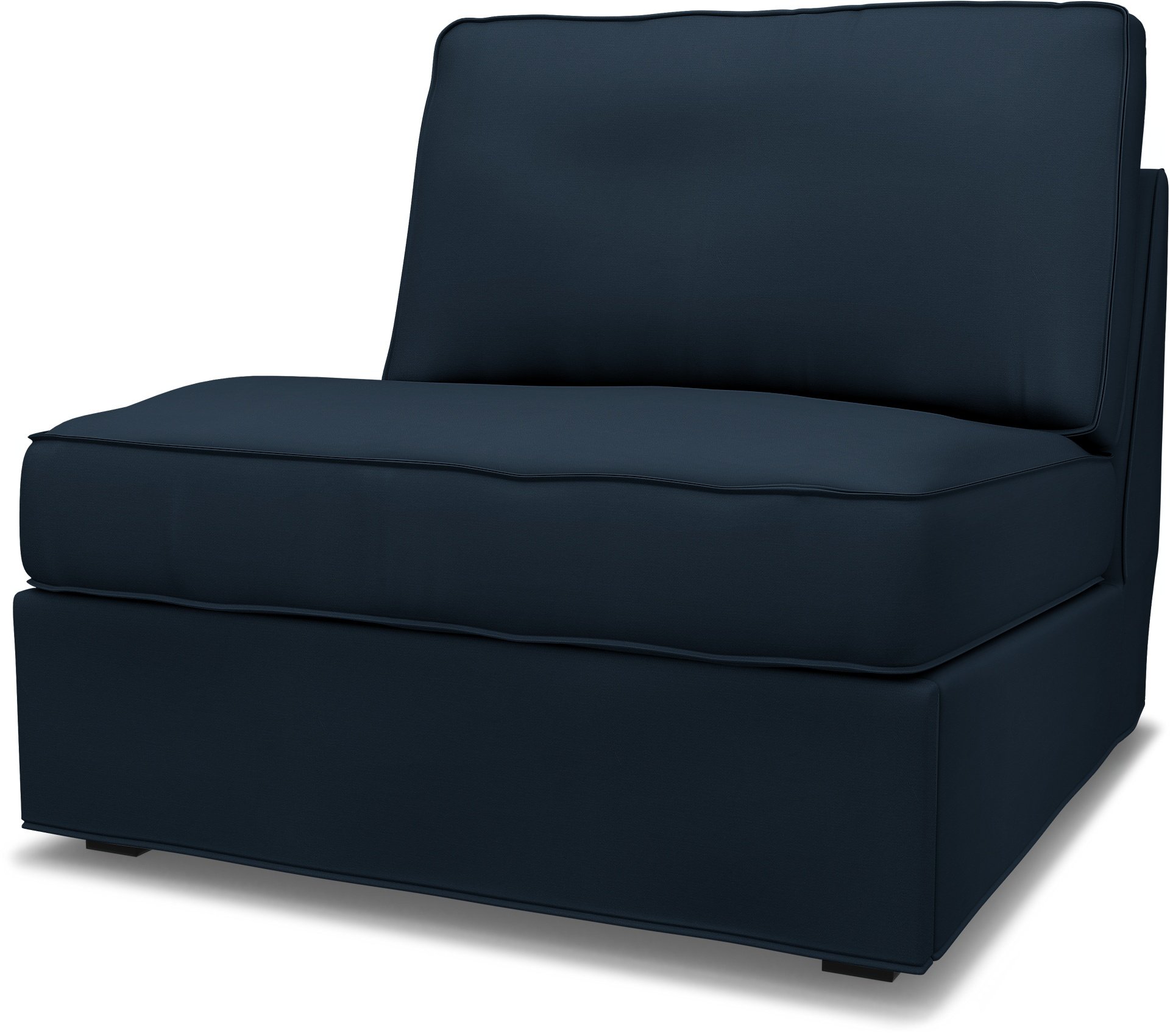 IKEA - Kivik 1 seater sofa bed, Navy Blue, Cotton - Bemz