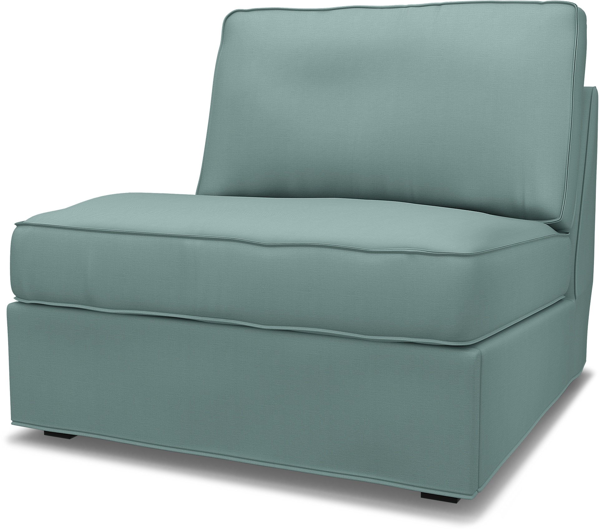 IKEA - Kivik 1 seater sofa bed, Mineral Blue, Cotton - Bemz