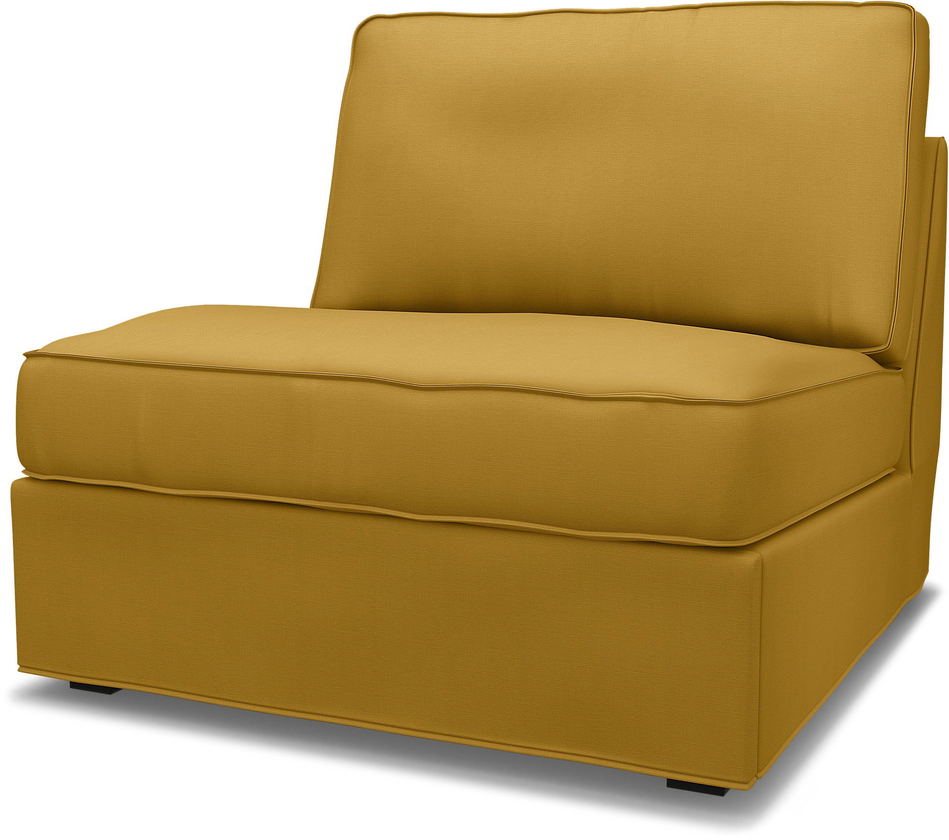 IKEA - Kivik 1 Seater Sofa bed cover, Honey Mustard, Cotton - Bemz