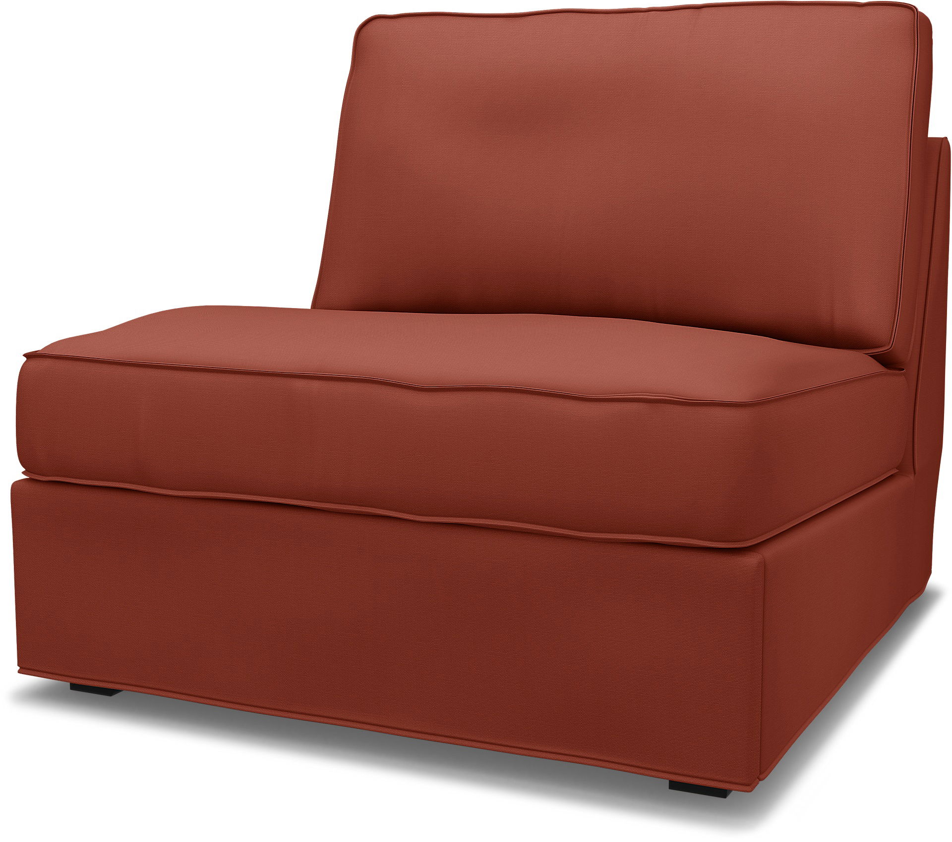 IKEA - Kivik 1 Seater Sofa bed cover, Burnt Orange, Cotton - Bemz