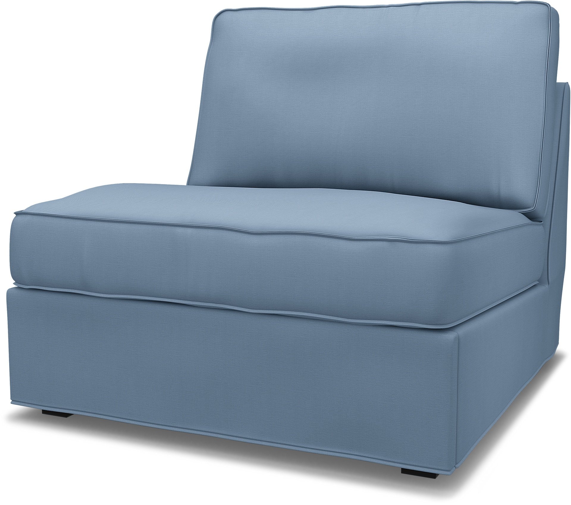 IKEA - Kivik 1 seater sofa bed, Dusty Blue, Cotton - Bemz