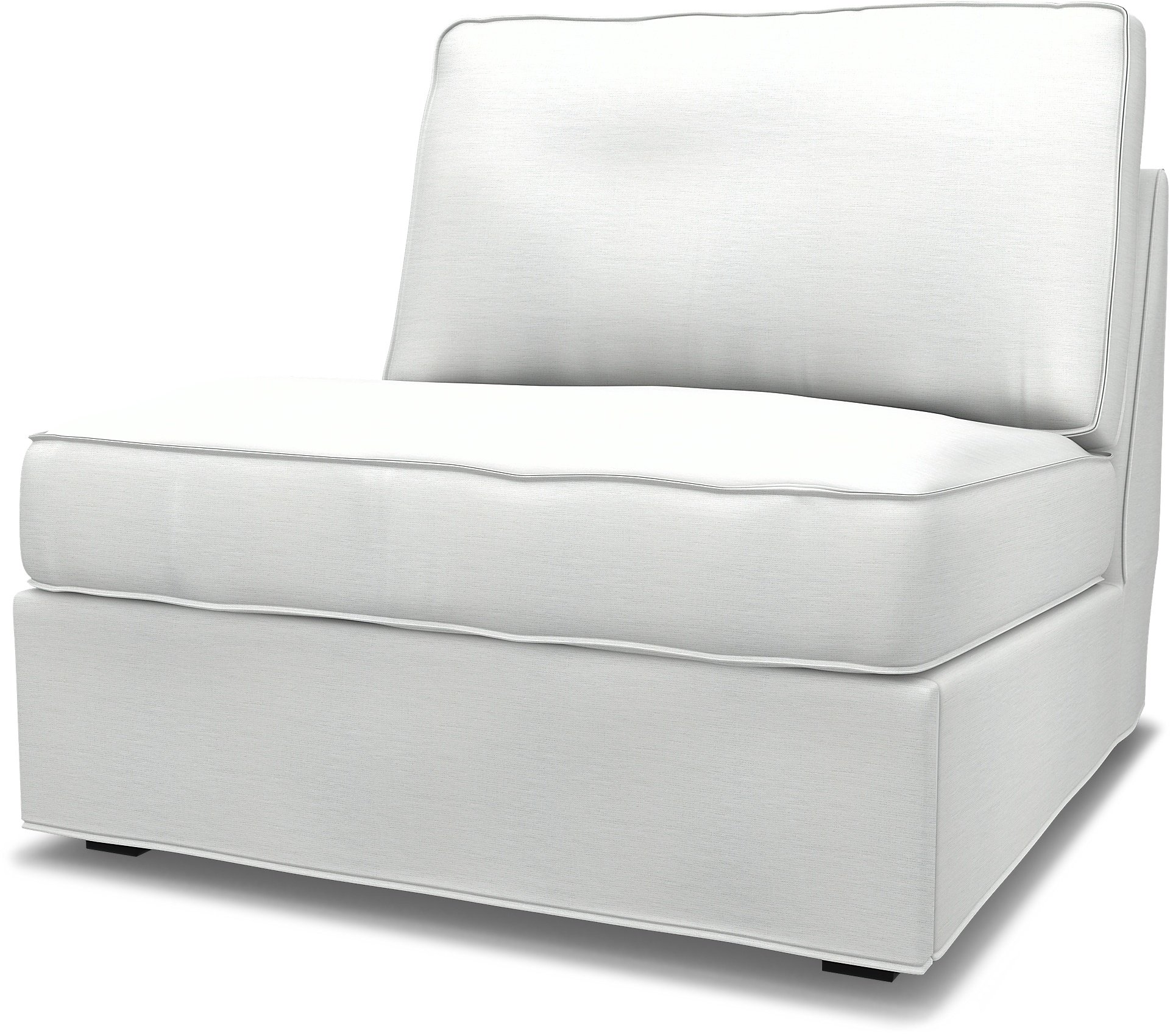 IKEA - Kivik 1 seater sofa bed, White, Linen - Bemz