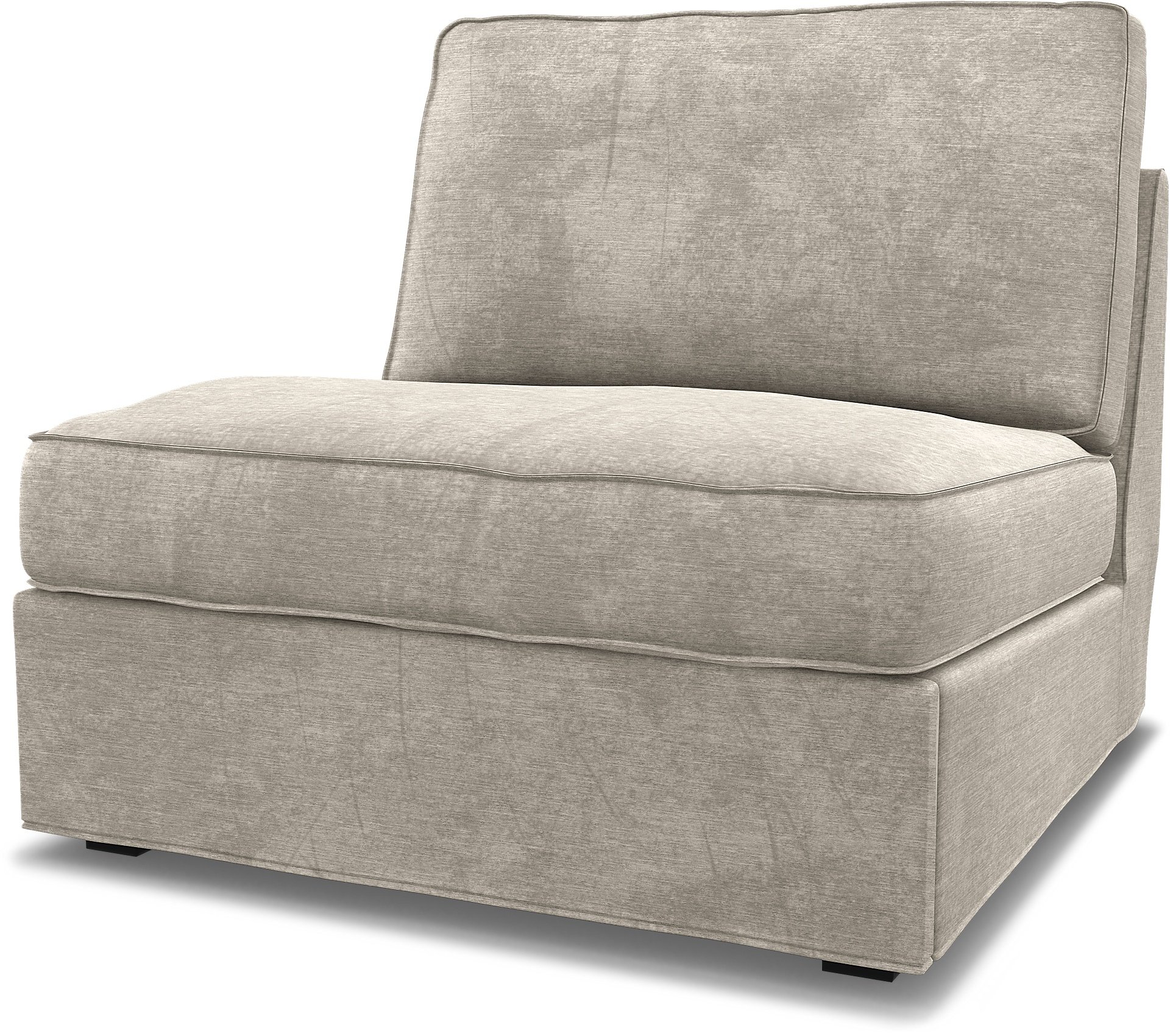 IKEA - Kivik 1 seater sofa bed, Natural White, Velvet - Bemz