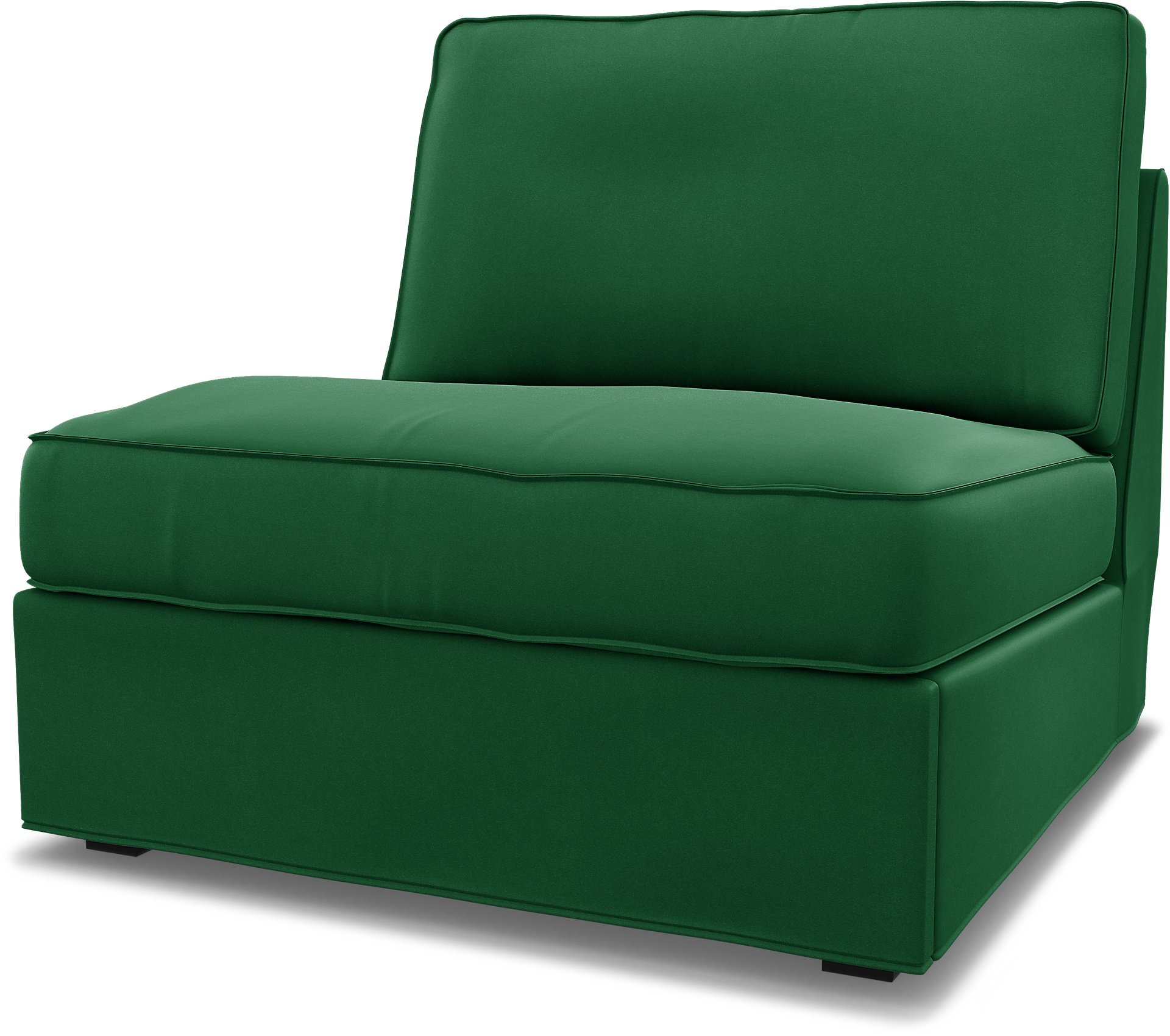 IKEA - Kivik 1 seater sofa bed, Abundant Green, Velvet - Bemz