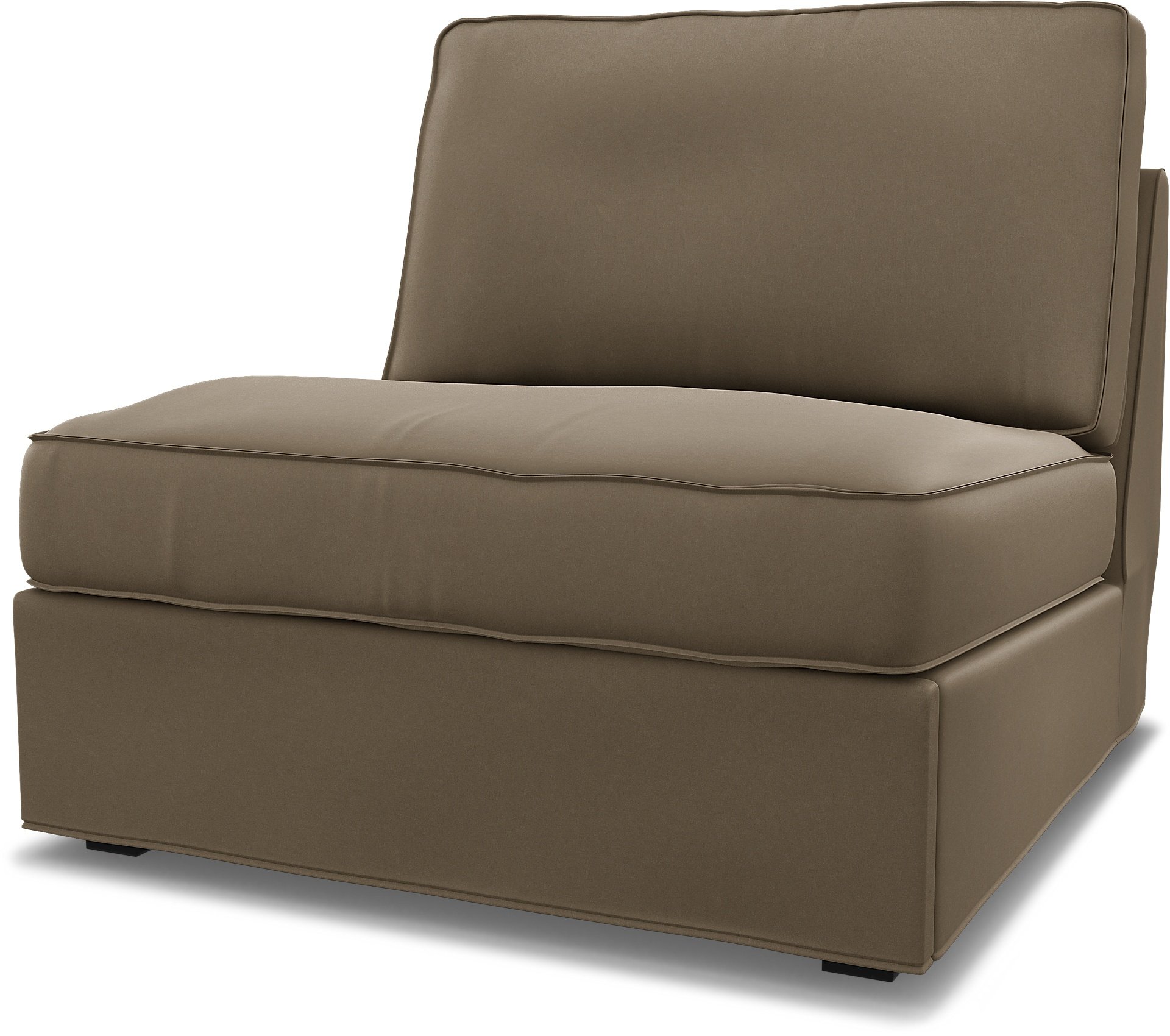 IKEA - Kivik 1 seater sofa bed, Taupe, Velvet - Bemz